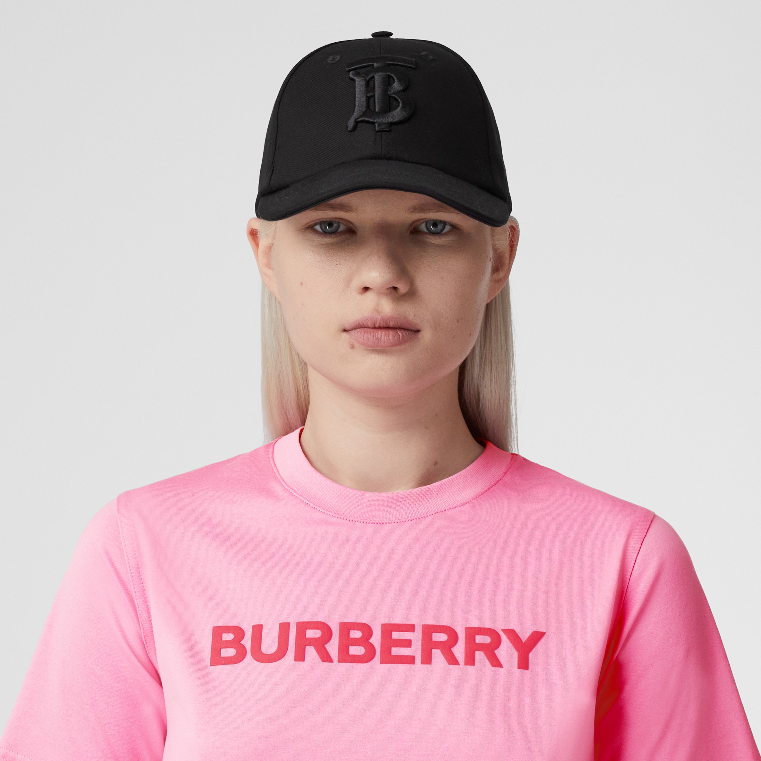 ロゴプリント コットンTシャツ (バブルガムピンク) - ウィメンズ | Burberry®公式サイト