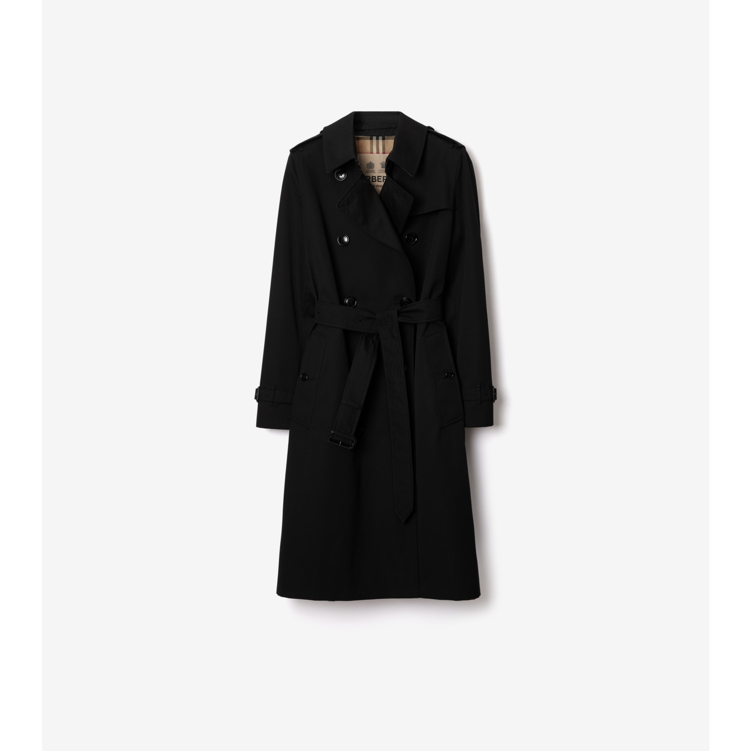 Trench H ritage long Kensington Noir Femme Site officiel Burberry