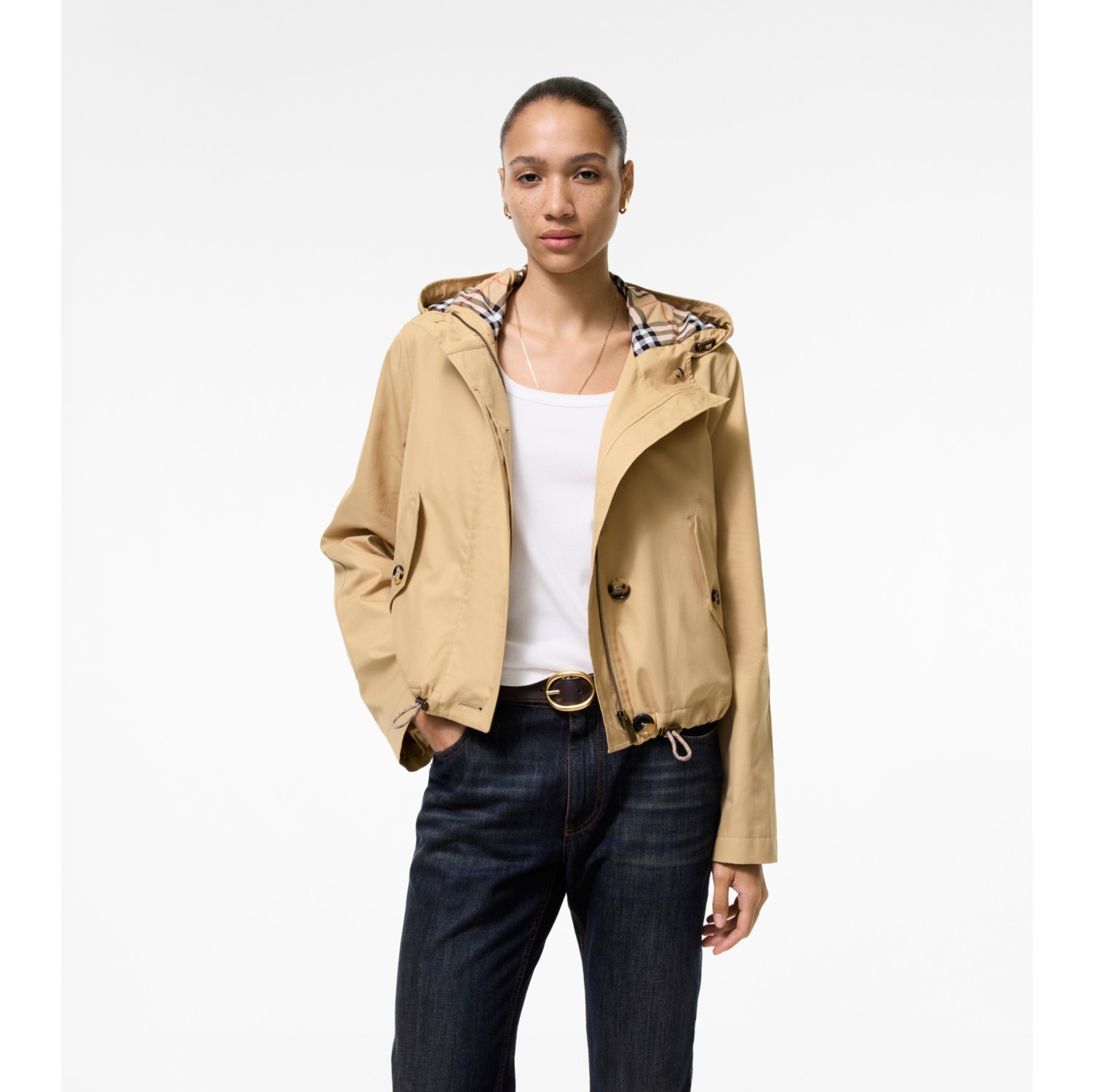 Short Gabardine Parka