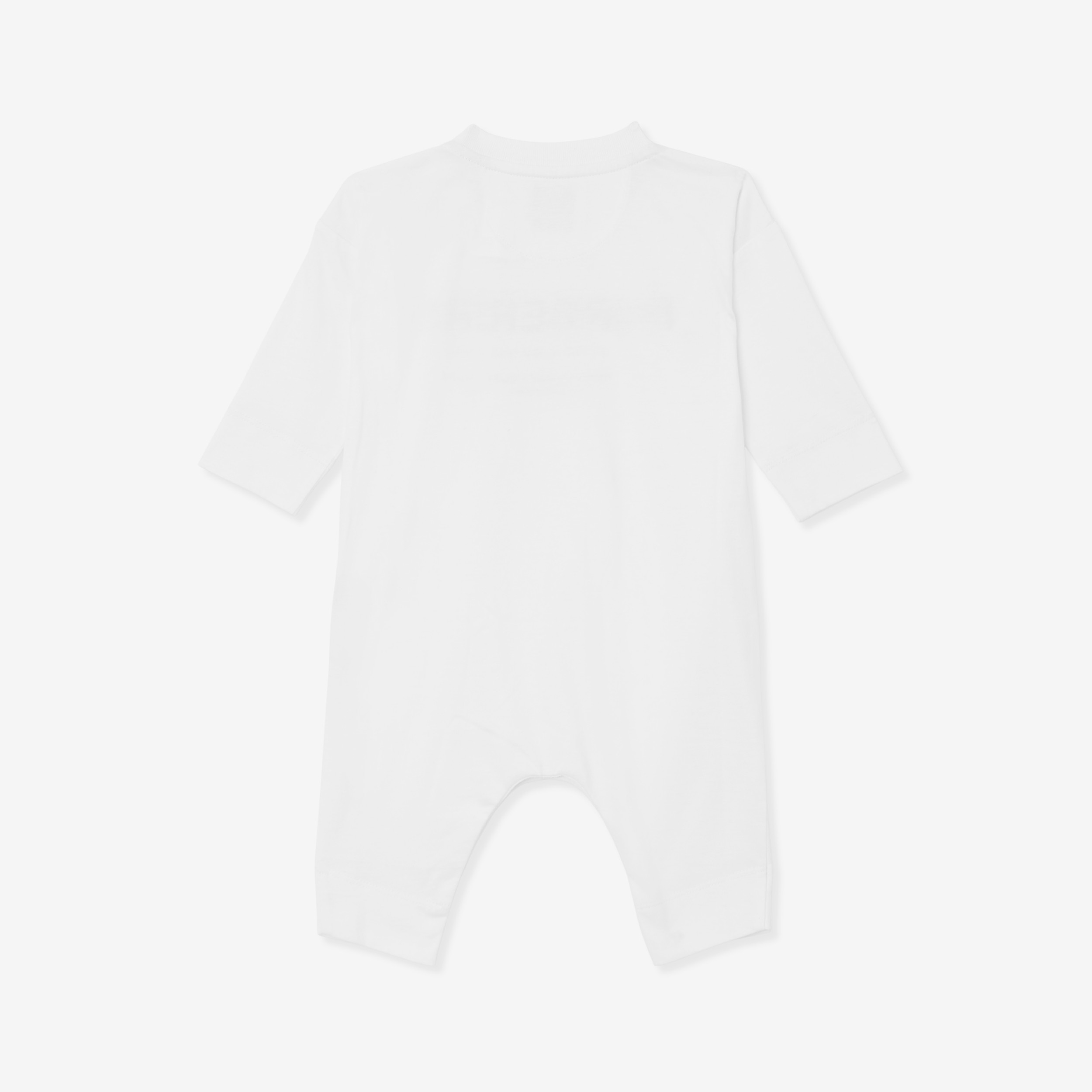 Horseferry Print Cotton Jumpsuit in White - Children | Burberry® Official - 2