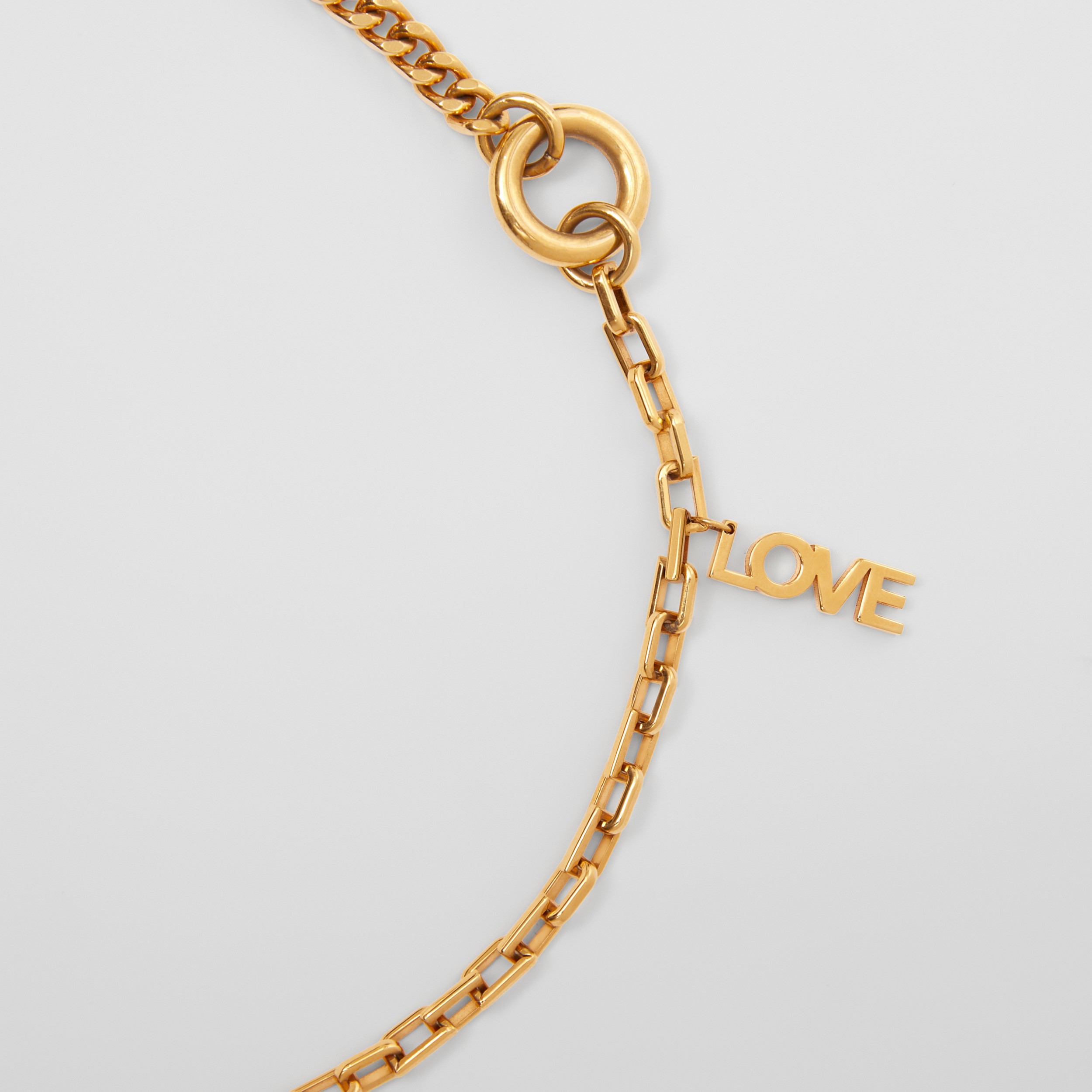 Goldplated Love Necklace in Light Women Burberry® Official