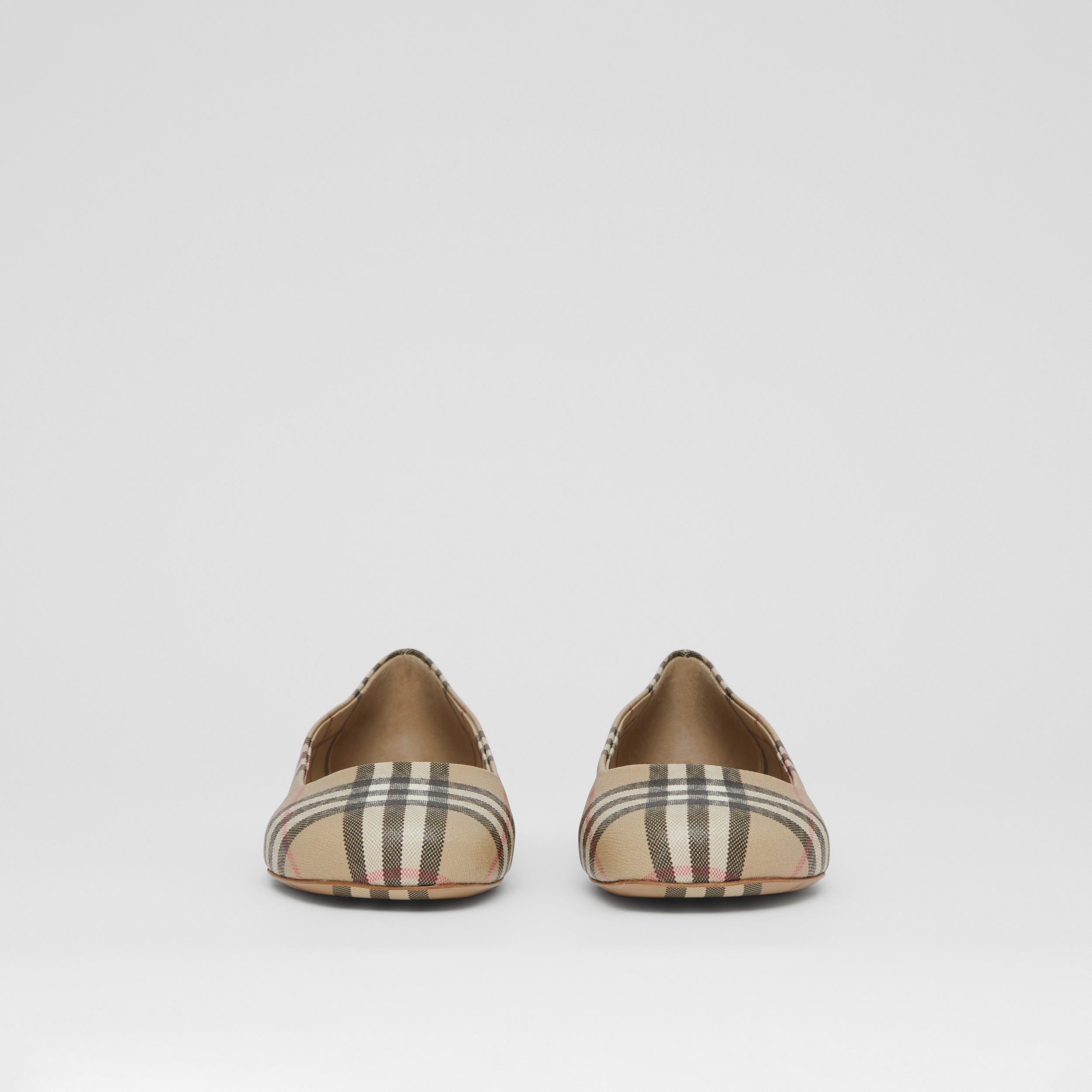 Vintage Check Ballerinas in Archive Beige - Women | Burberry® Official - 4