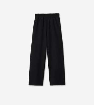 Cotton Track Pants in Black - Women | Burberry® Official