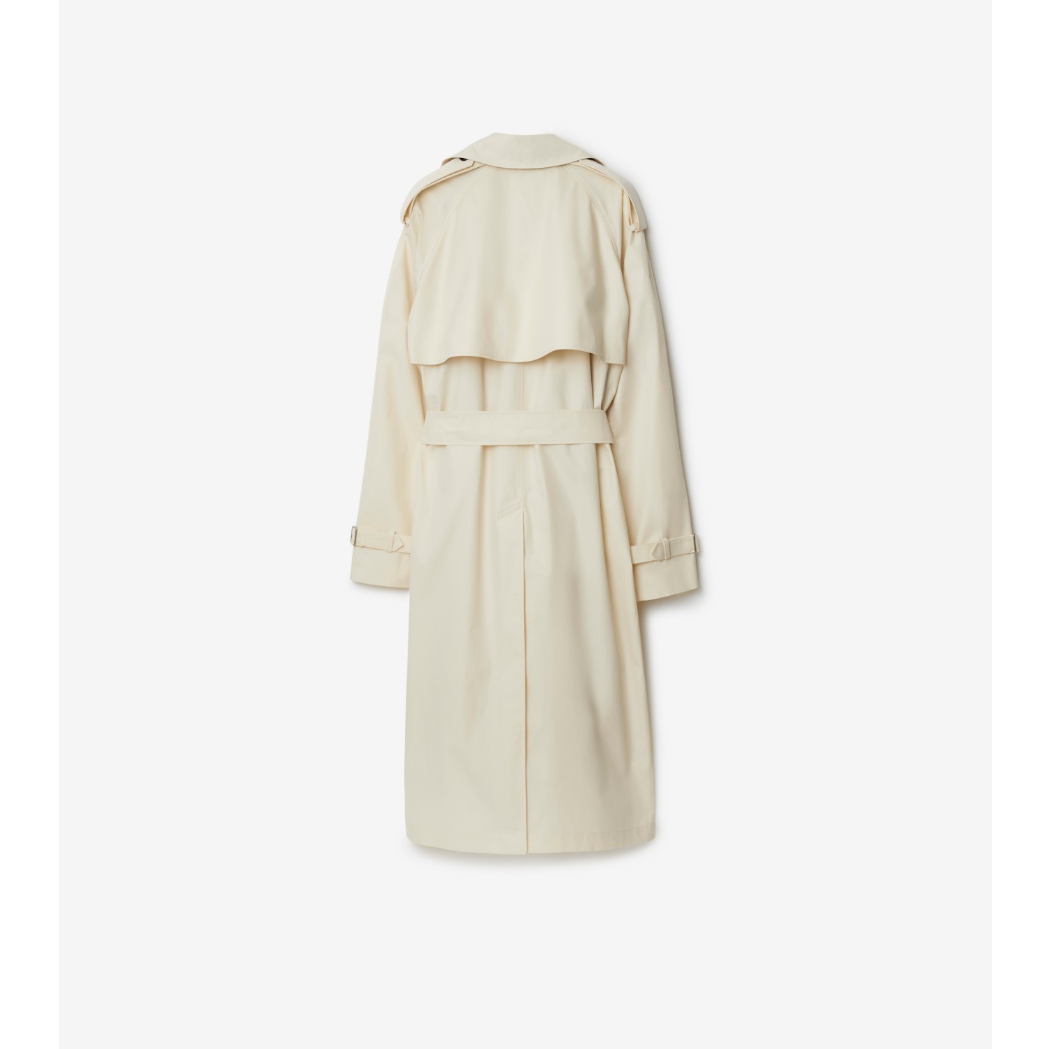 Long Gabardine Trench Coat