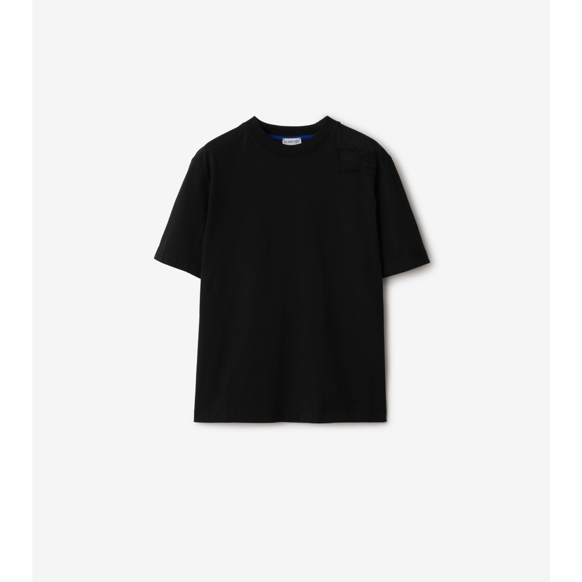 Shop Burberry Cotton T-shirt In Black