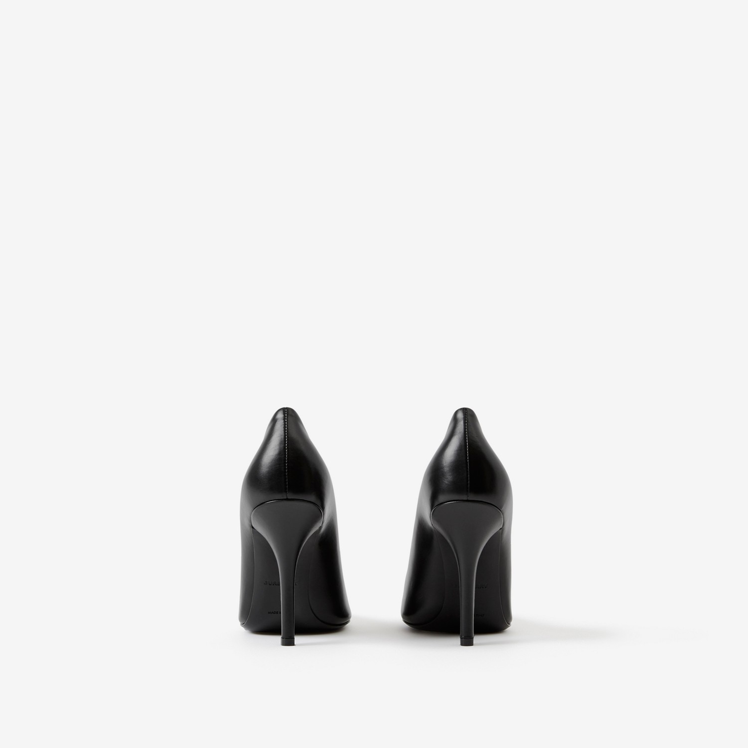 Escarpins à bout pointu en cuir Monogram (Noir) - Femme | Site officiel Burberry®