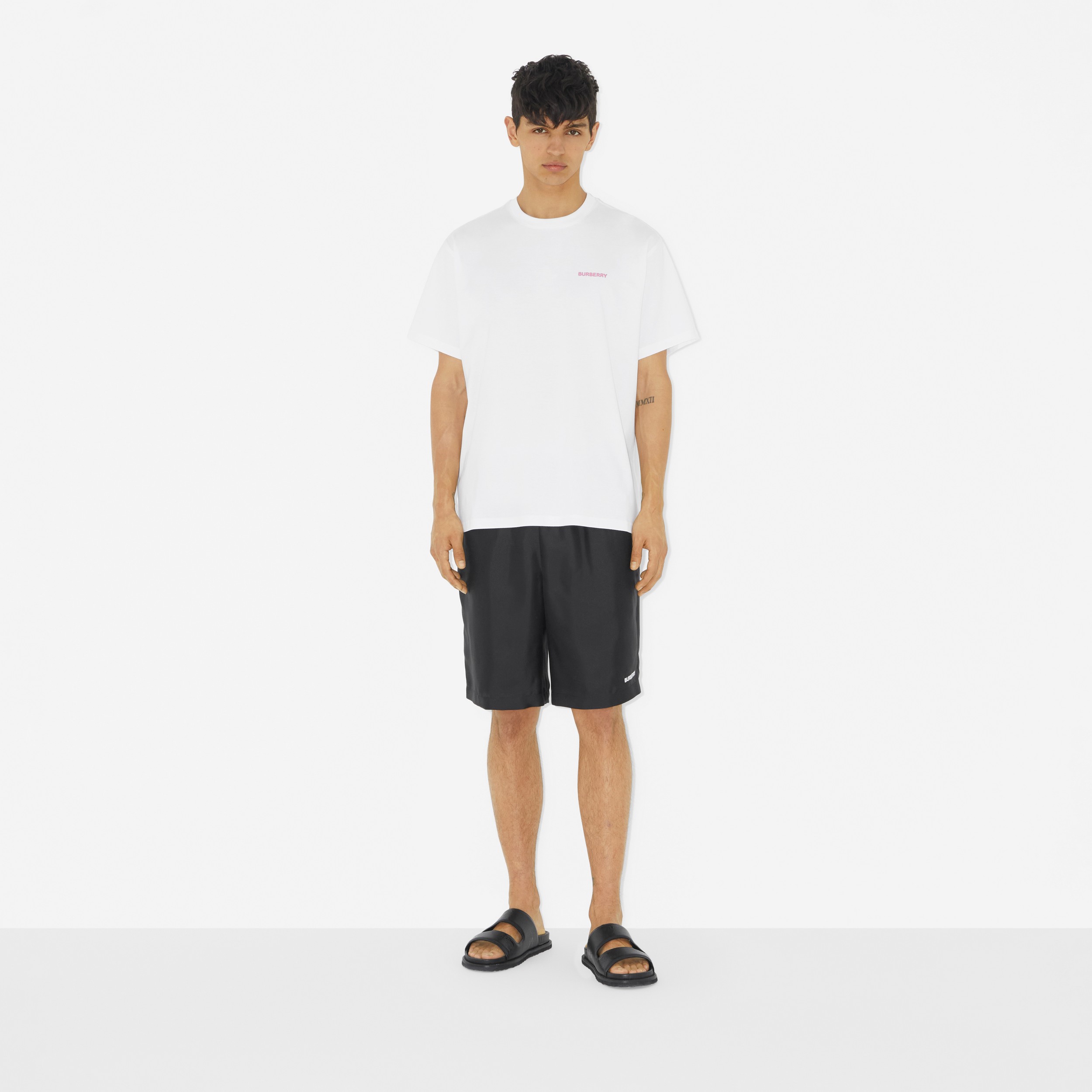 T-shirt en coton à écusson feuille de chêne (Blanc) - Homme | Site officiel Burberry® - 2