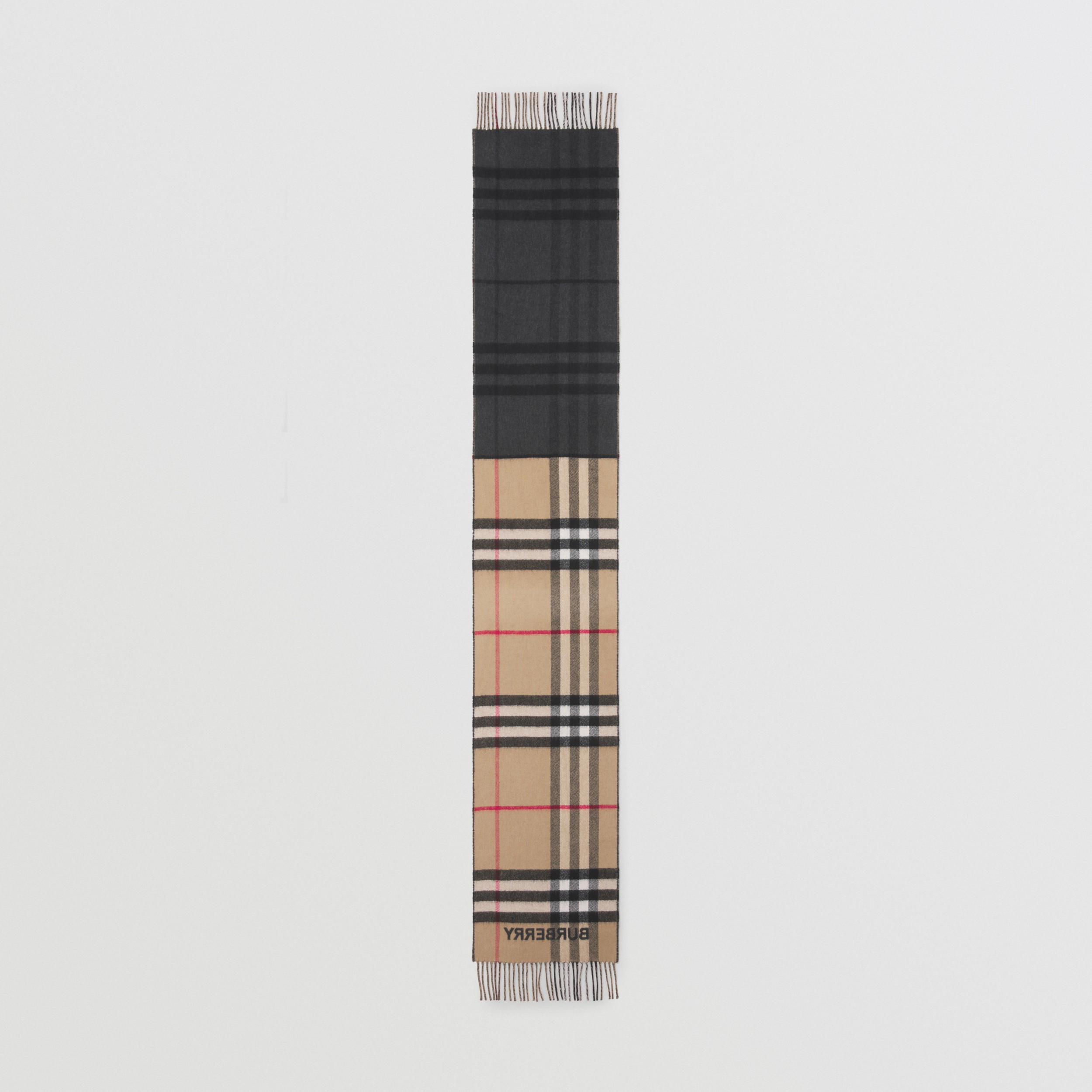 Cashmere Scarf in Archive Beige/black | Burberry United States