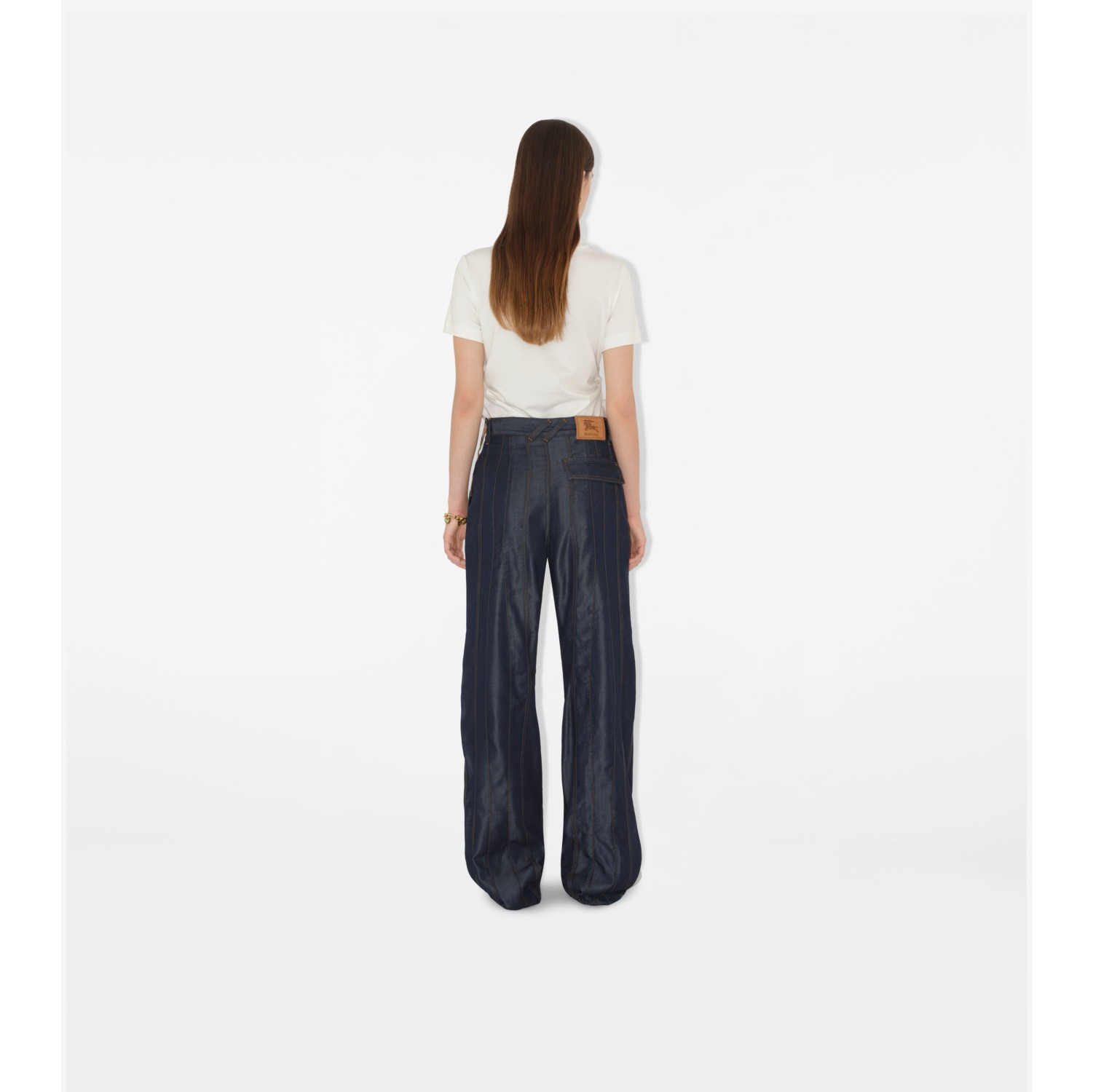 Panelled Denim Trousers