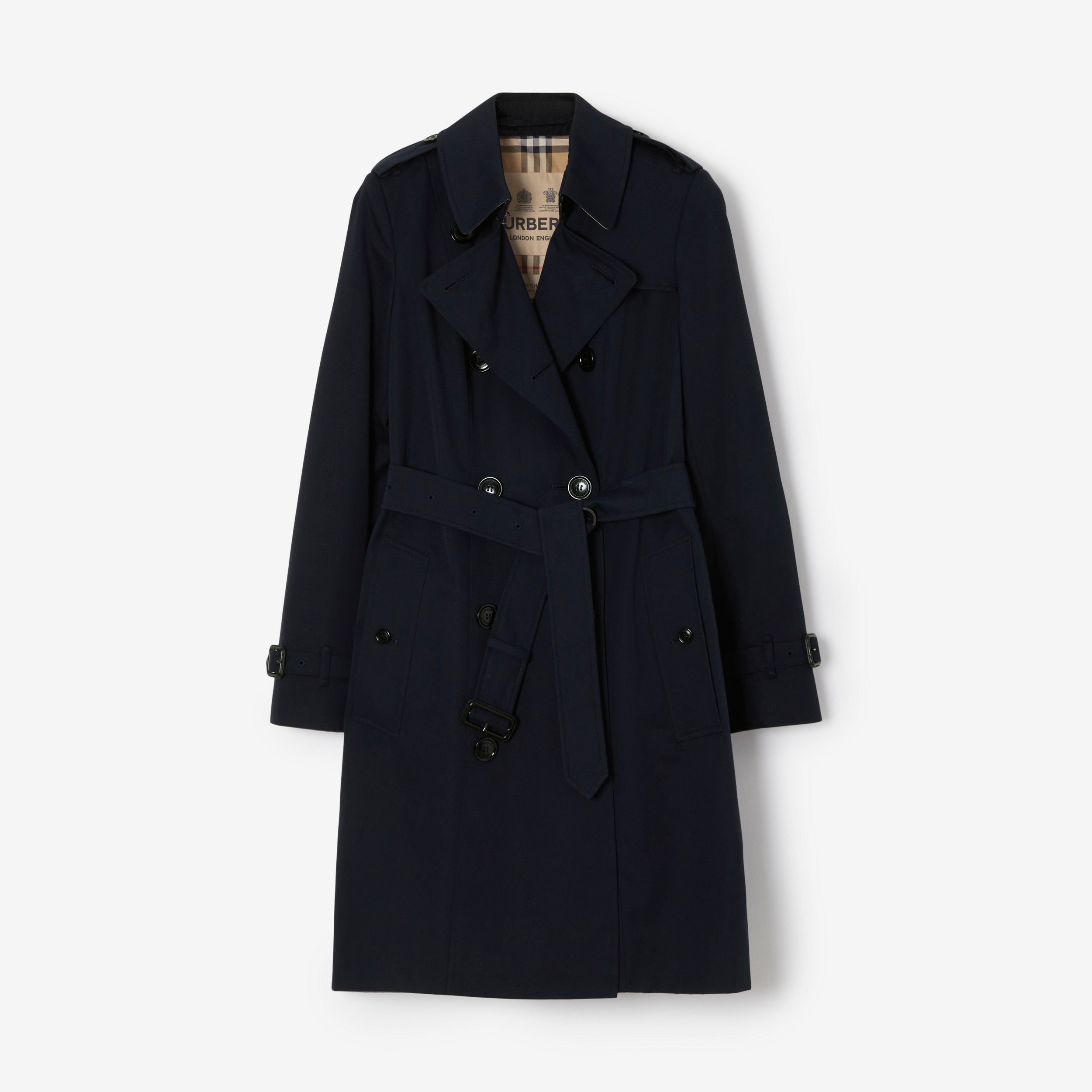 Trench coat Heritage The Chelsea medio (Blu Carbone) - Donna | Sito ufficiale Burberry® - 1