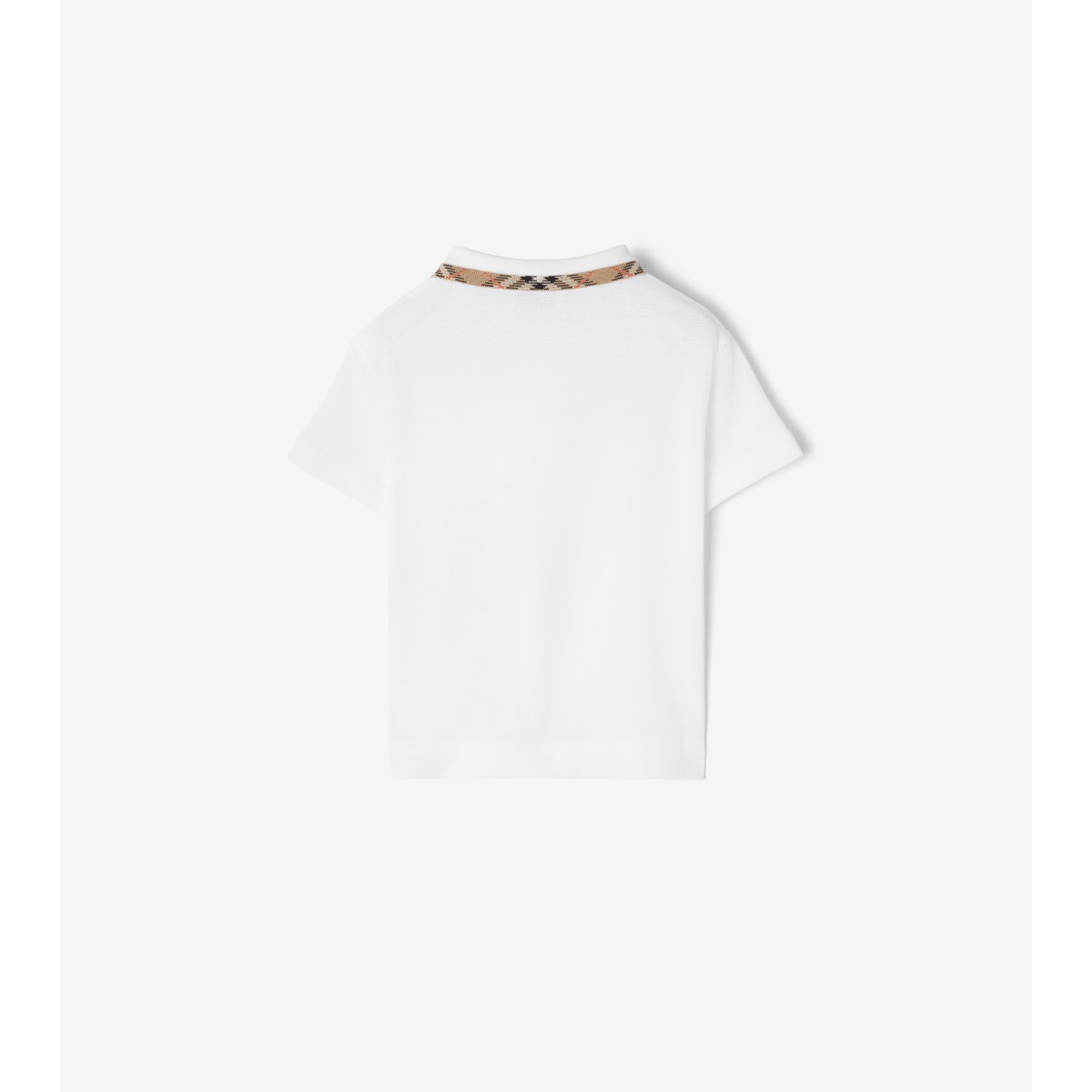 Check Collar Cotton Polo Shirt