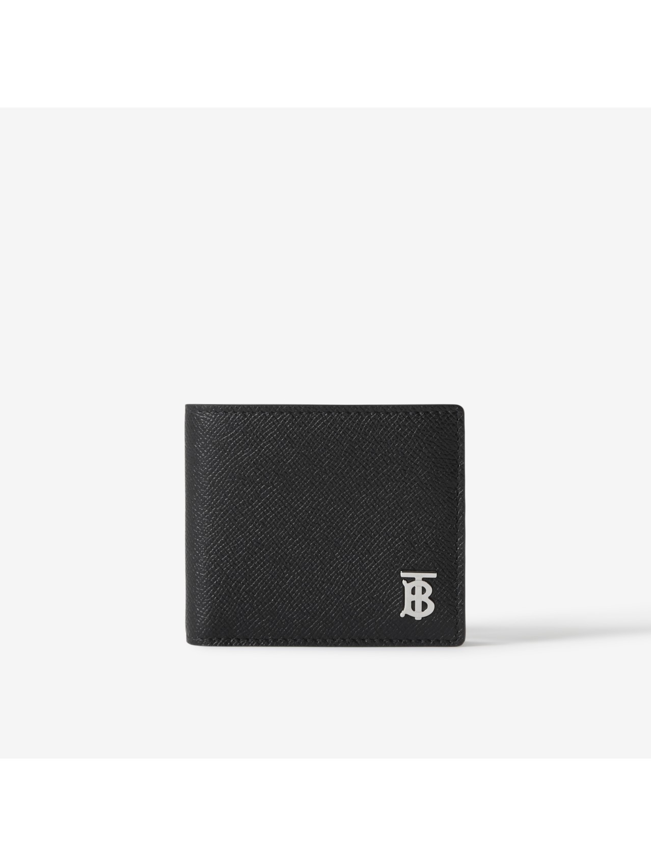 Grainy Leather TB Bifold Coin Wallet in Black - Men | Burberry
