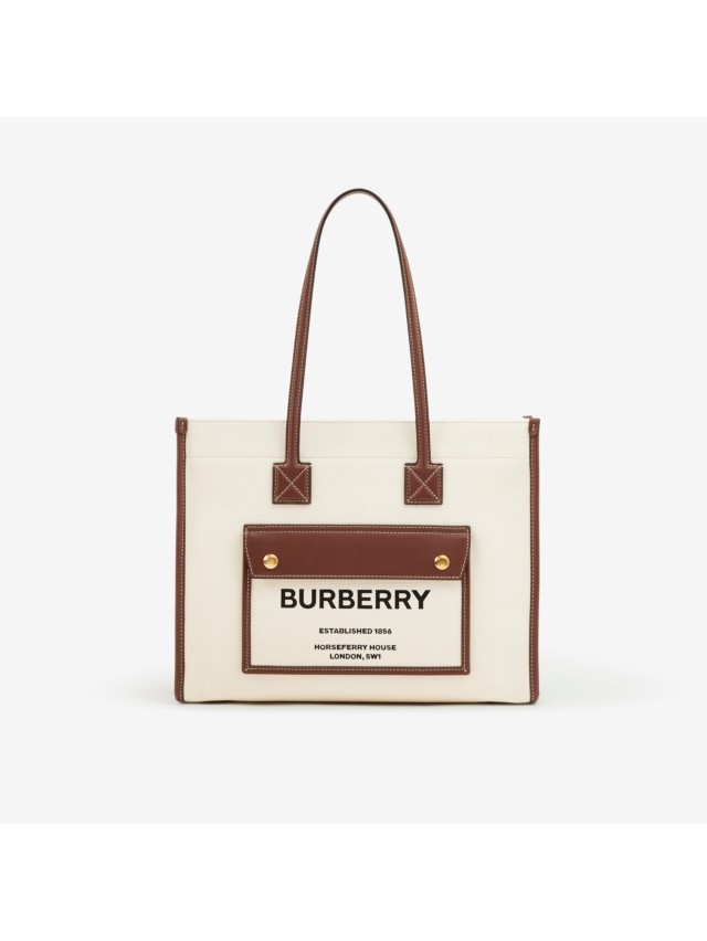 トート | キャンバス＆レザー | Burberry® 公式サイト