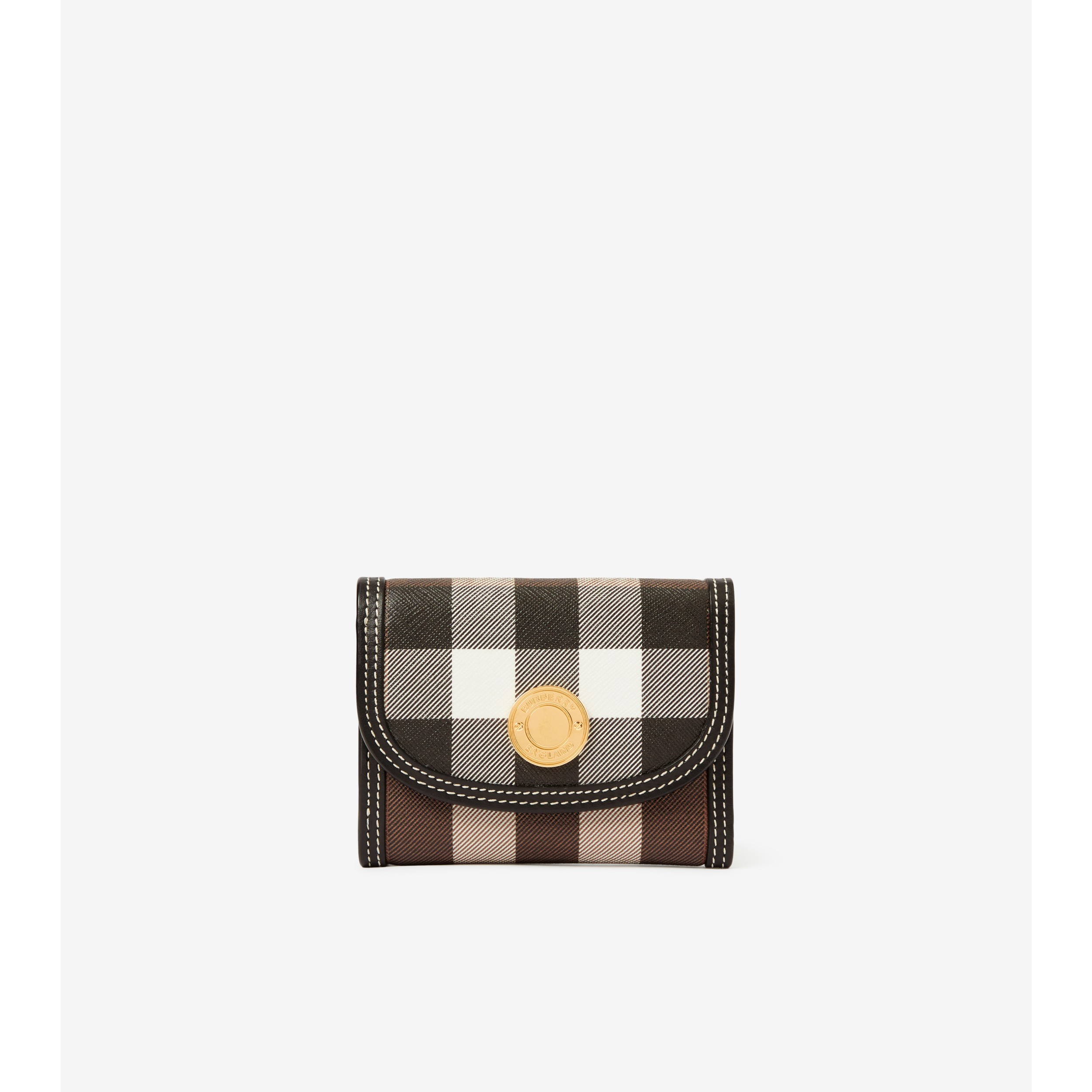 Burberry Wallet With Check Pattern By Is A Classic And Timeless Accessory  In Brown