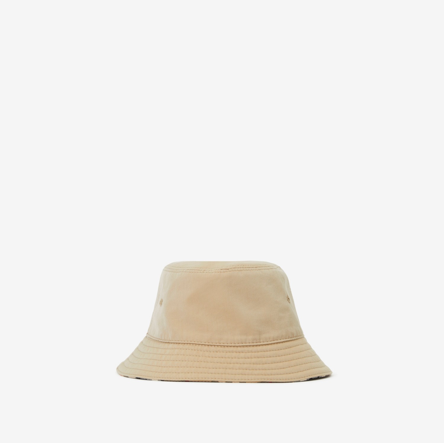 Gabardine Reversible Bucket Hat in Honey - Children | Burberry® Official