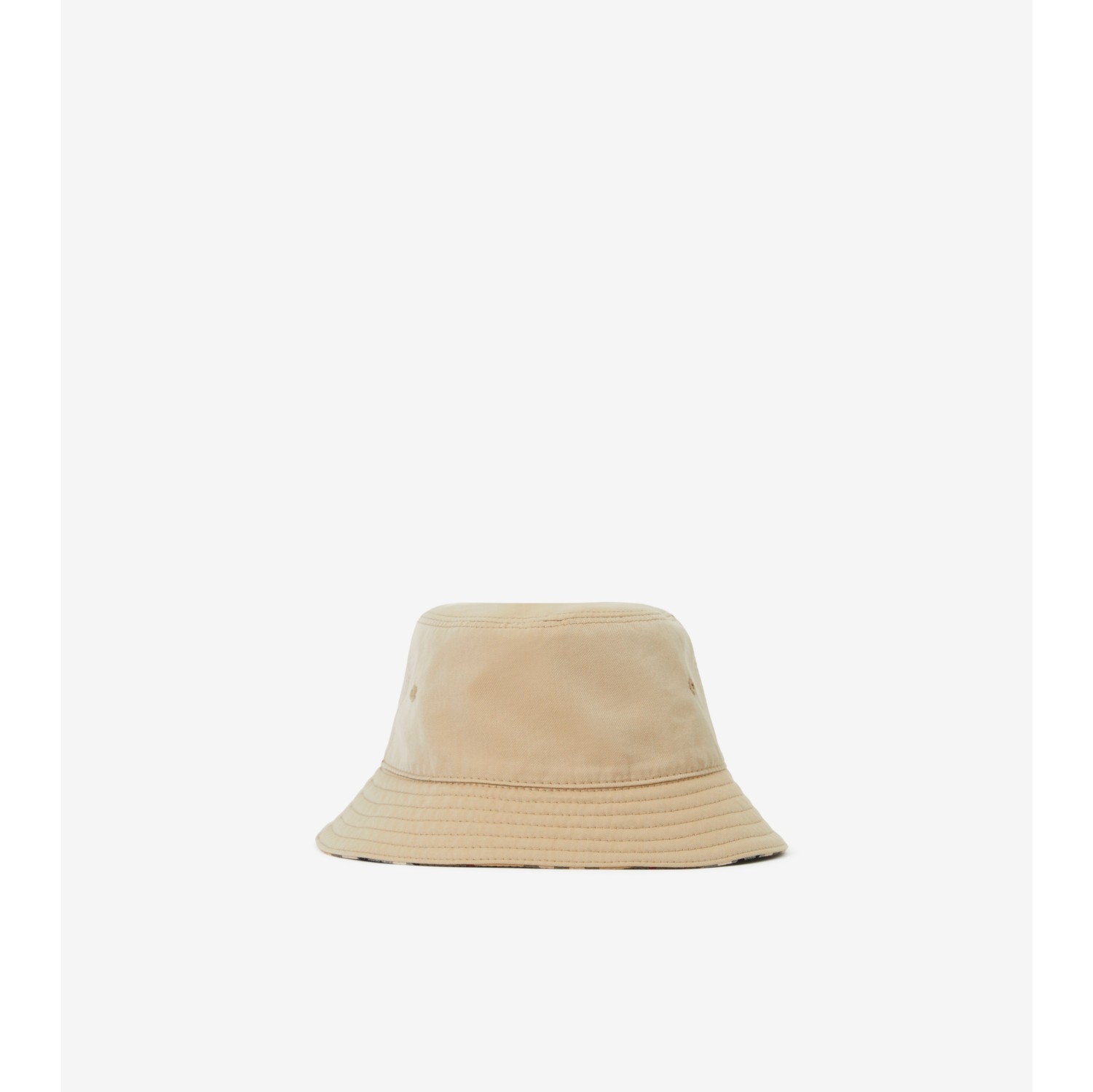 Gabardine Reversible Bucket Hat in Honey - Children | Burberry