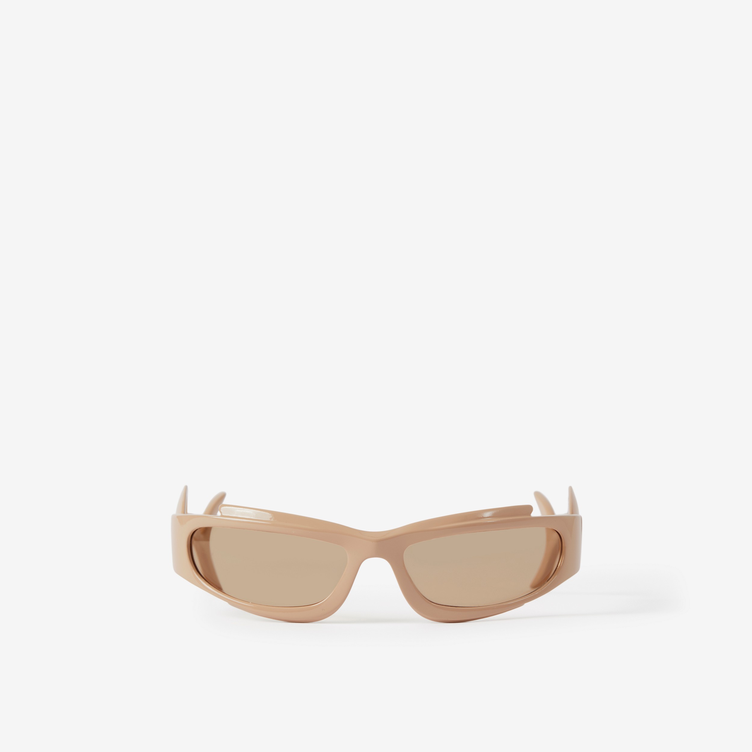 Óculos de sol Turner com armação retangular (Nude/nude Claro) | Burberry® oficial - 1