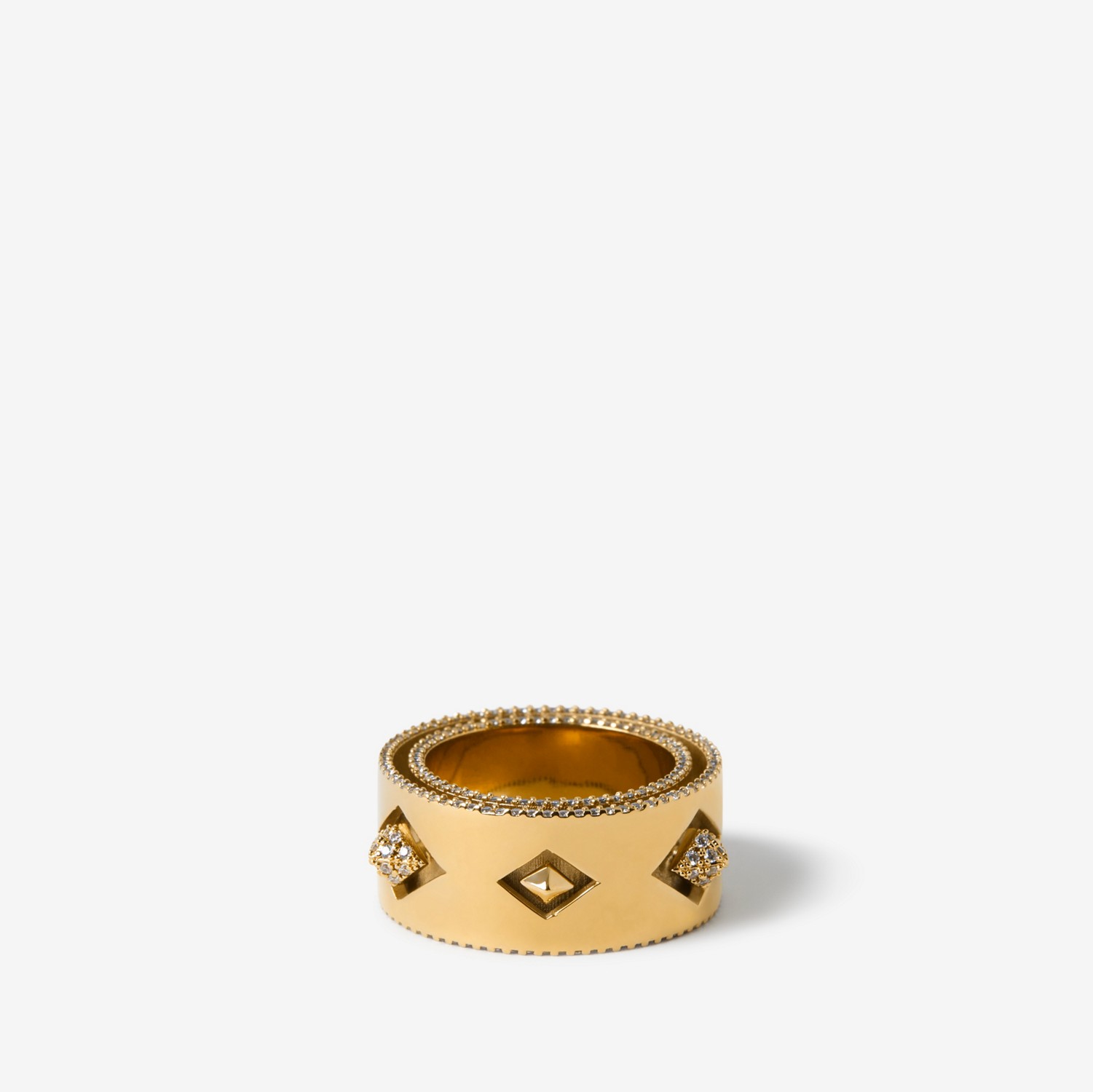 Hollow Layer Ring in Gold/clear - Women | Burberry® Official