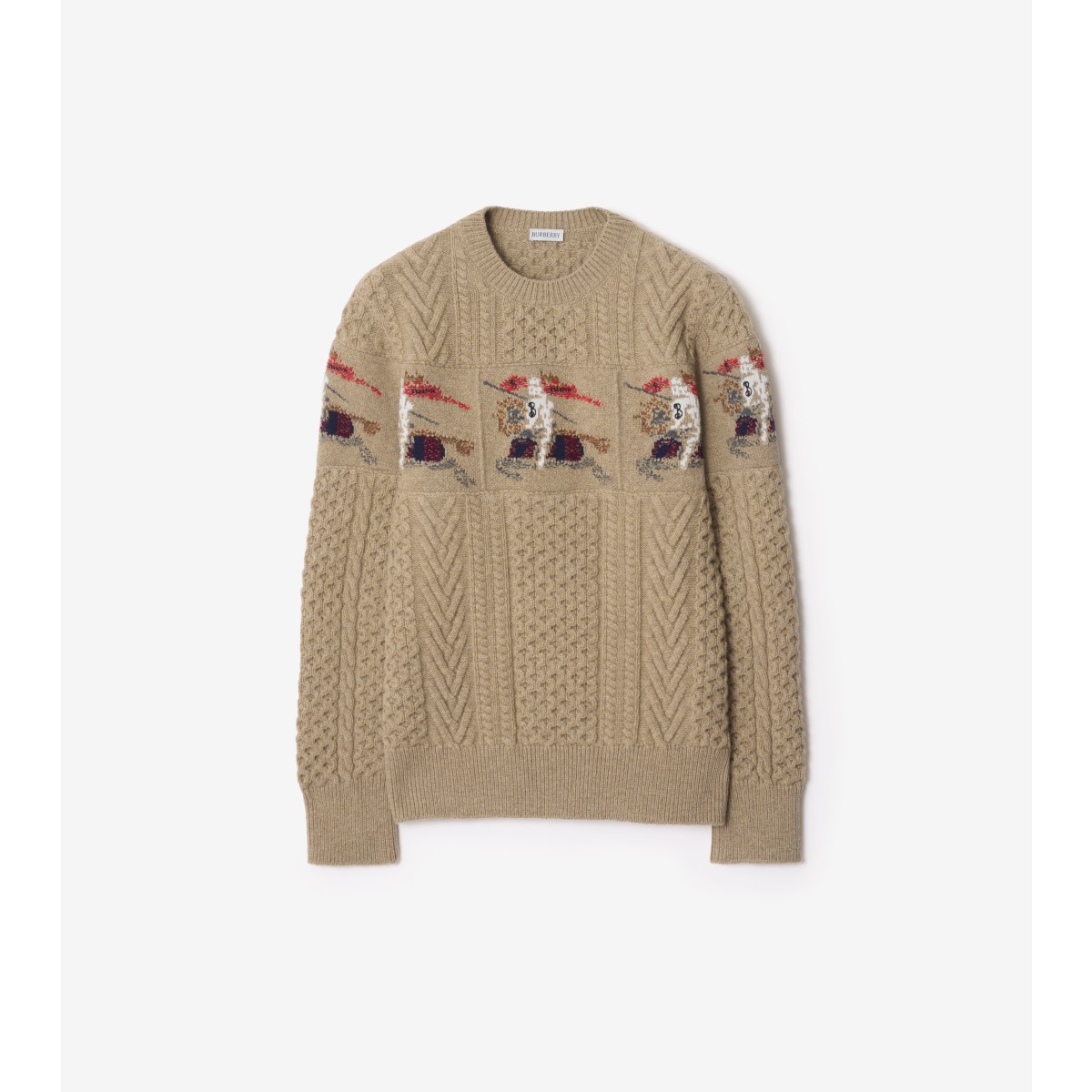  EKD Aran Knit Wool Sweater