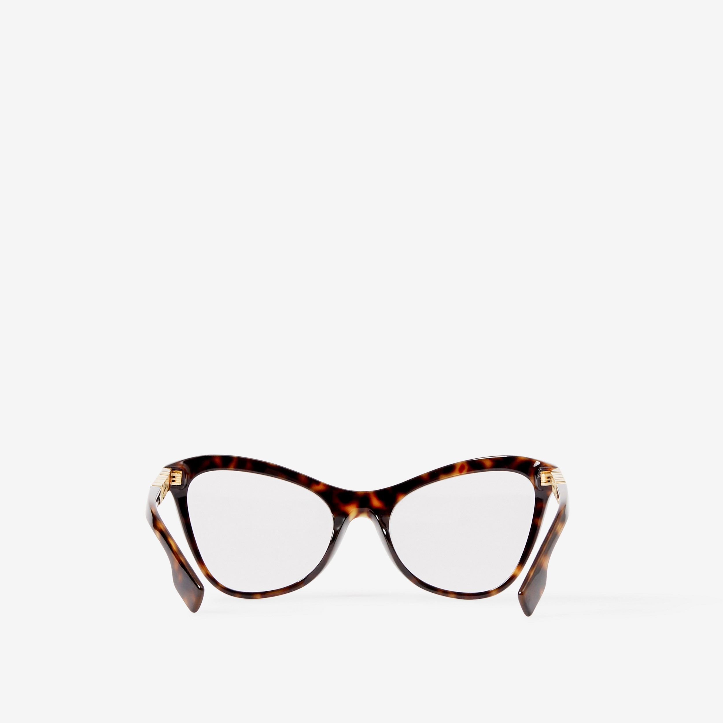 Gafas de ver con montura de ojo de gato (Carey Oscuro) - Mujer | Burberry® oficial - 3