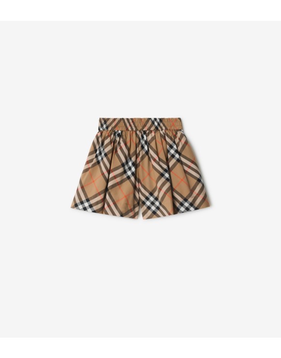 Check Cotton Shorts