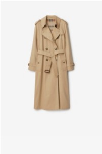 Langer Heritage-Trenchcoat „Kensington“ in der Farbe Honey