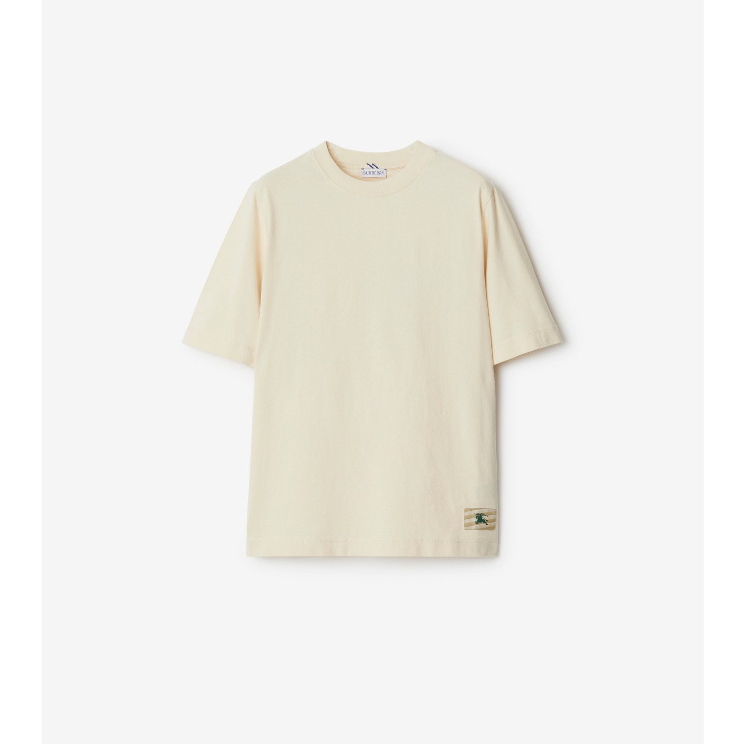 Cotton T shirt in Soap Women Burberry Official