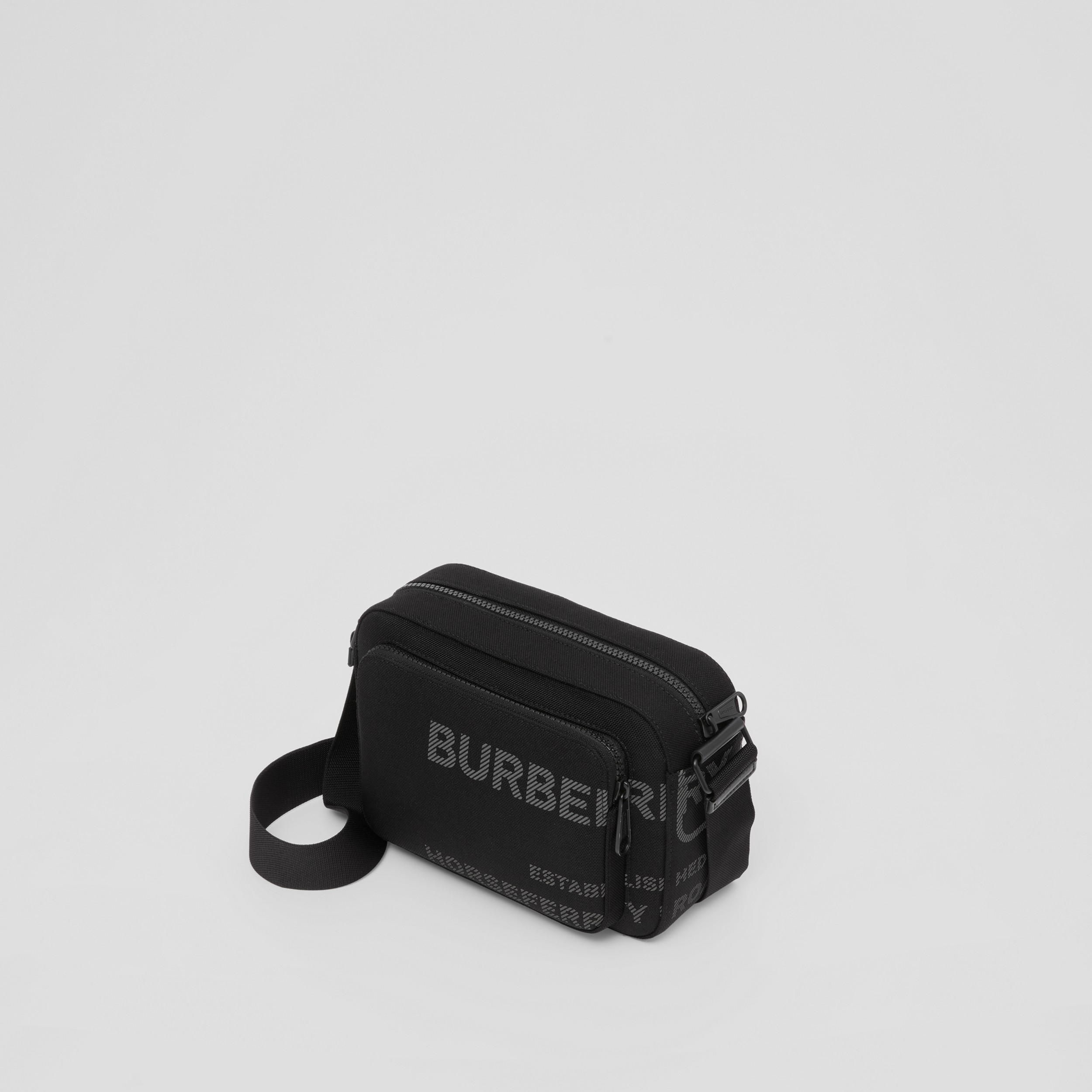Horseferry Print Nylon Crossbody Bag in Black - Men | Burberry® Official - 4