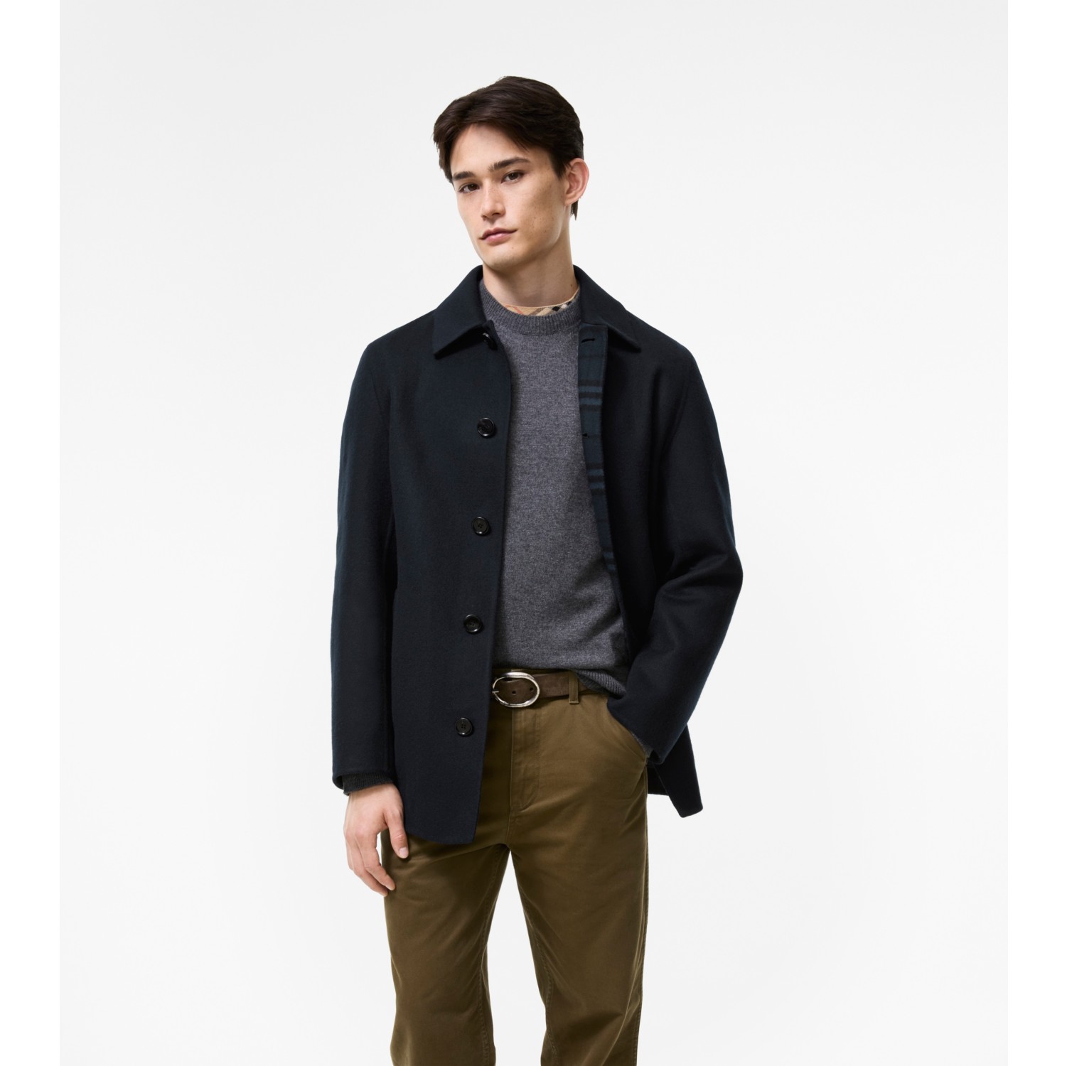 Short Wool Worthing Car Coat