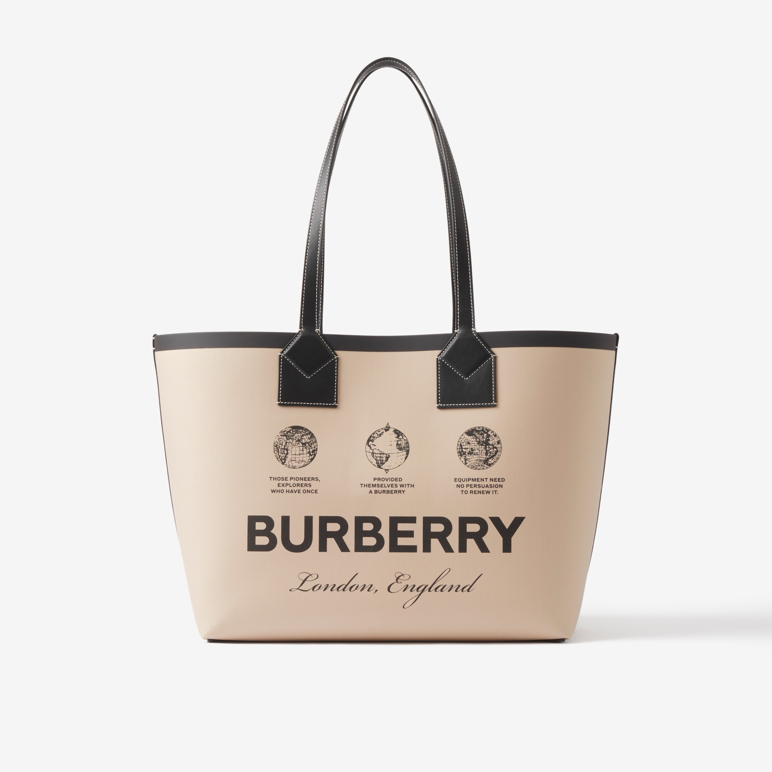 Medium London Tote Bag in Beige - Women | Burberry® Official