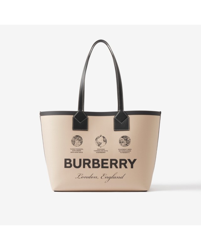 トート | キャンバス＆レザー | Burberry® 公式サイト