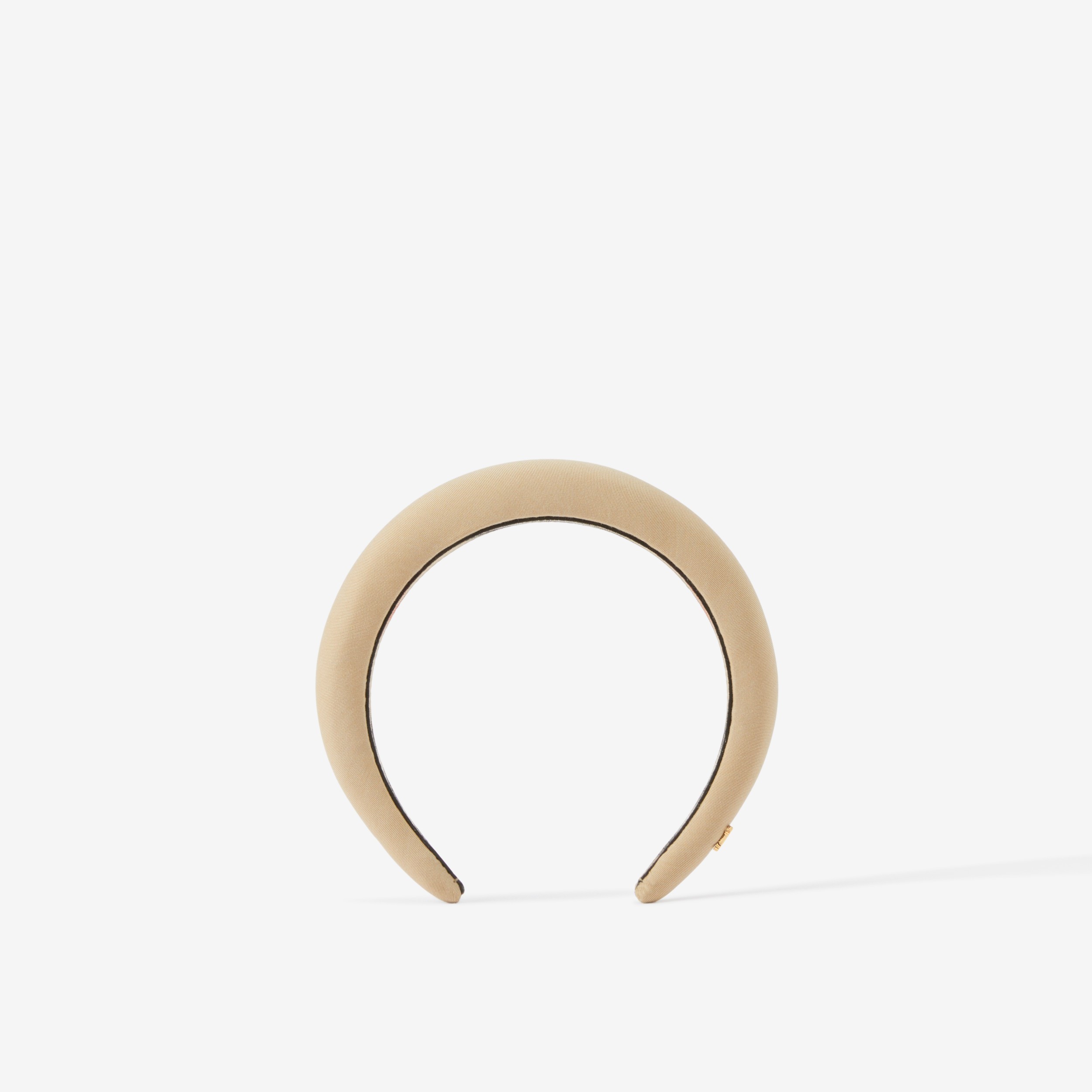 Cerchietto per capelli in gabardine tropicale con monogramma (Miele) - Donna | Sito ufficiale Burberry® - 3