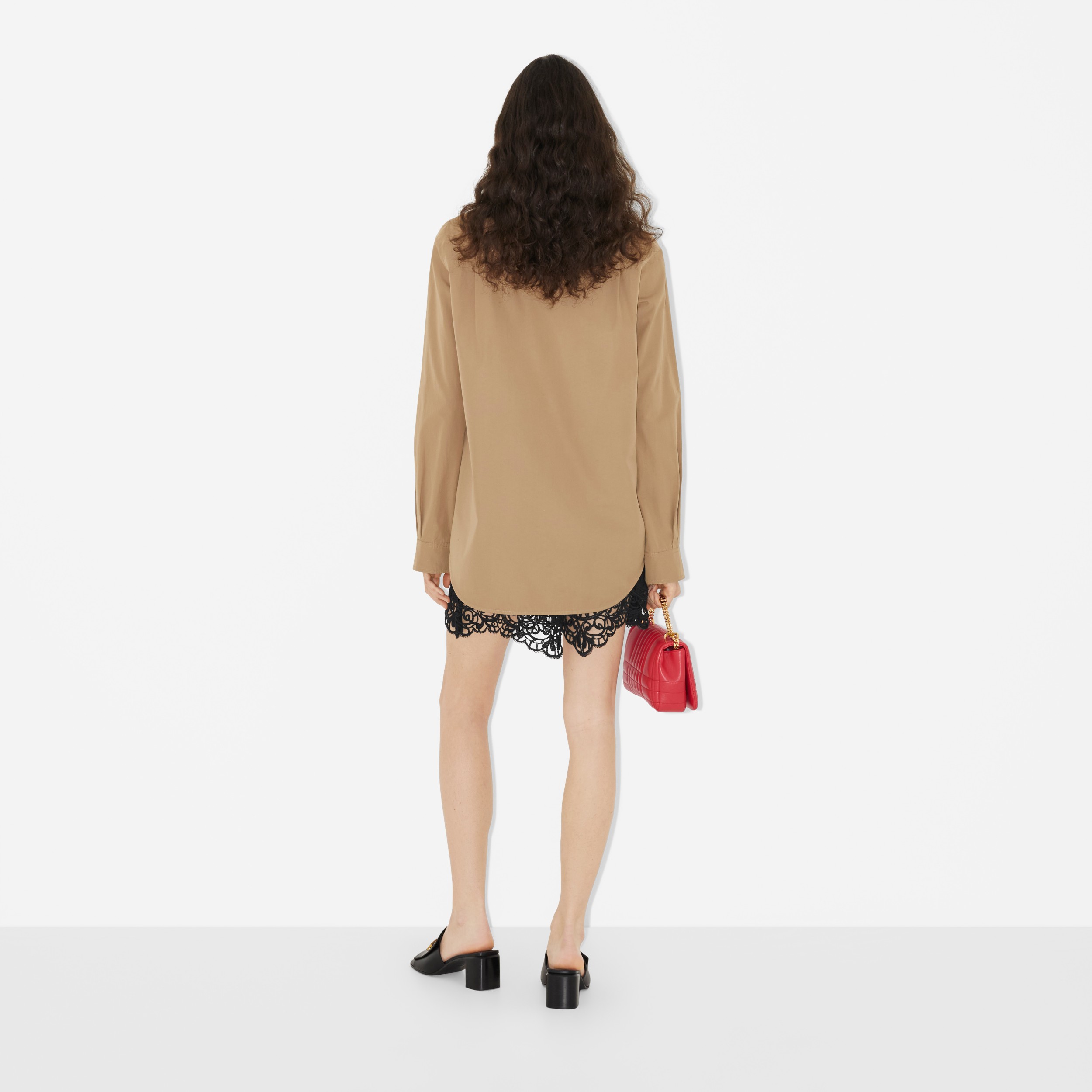 Baumwollbluse mit Prorsum-Label (Camelfarben) - Damen | Burberry® - 4