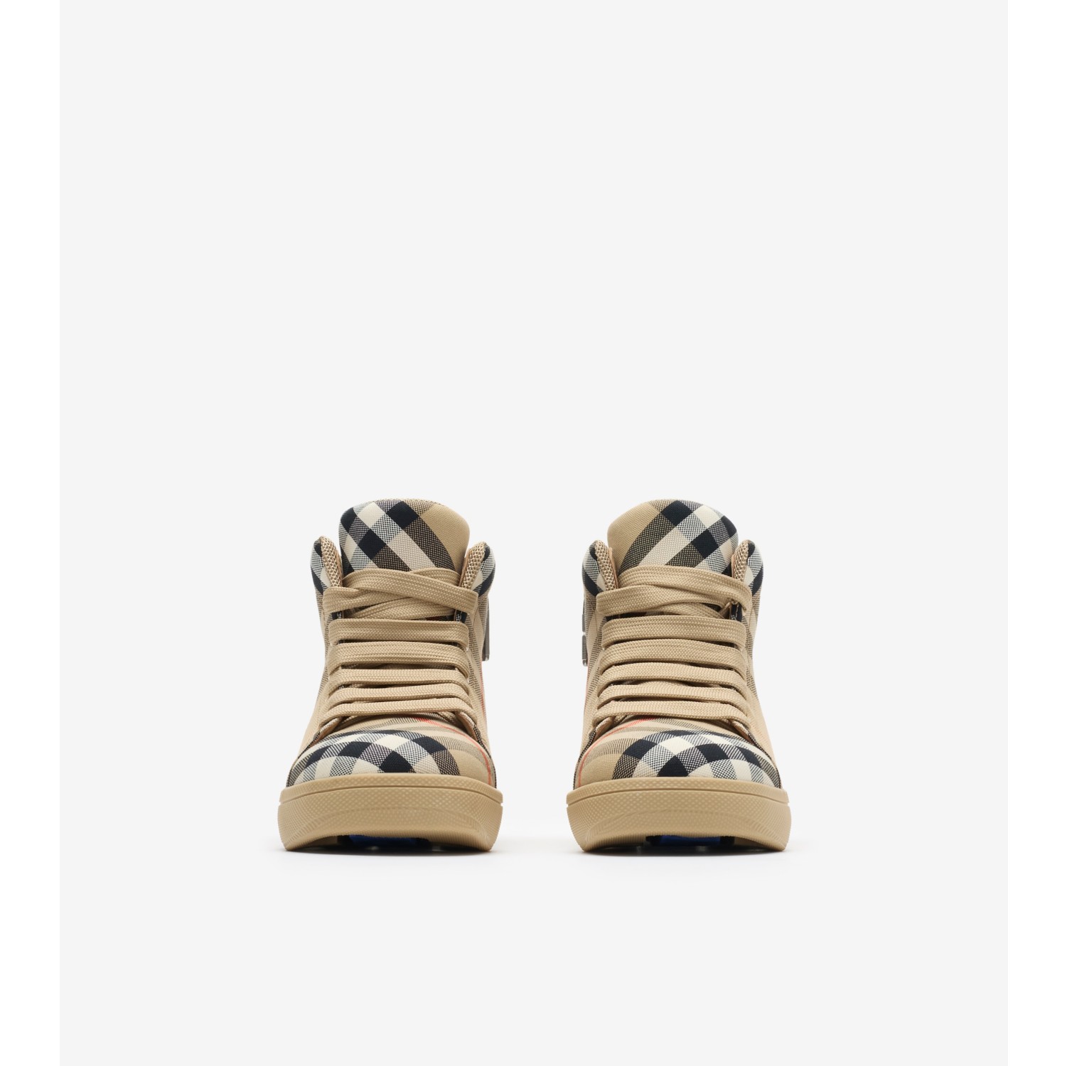 Check High-top Sneakers