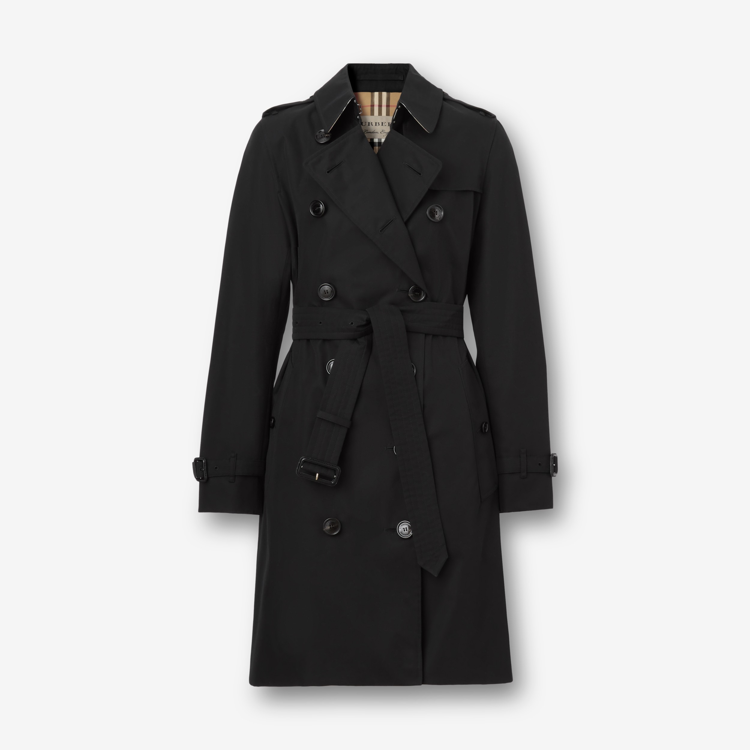 Bore Stratford på Avon Stramme The Mid-length Kensington Heritage Trench Coat in Black - Women | Burberry®  Official