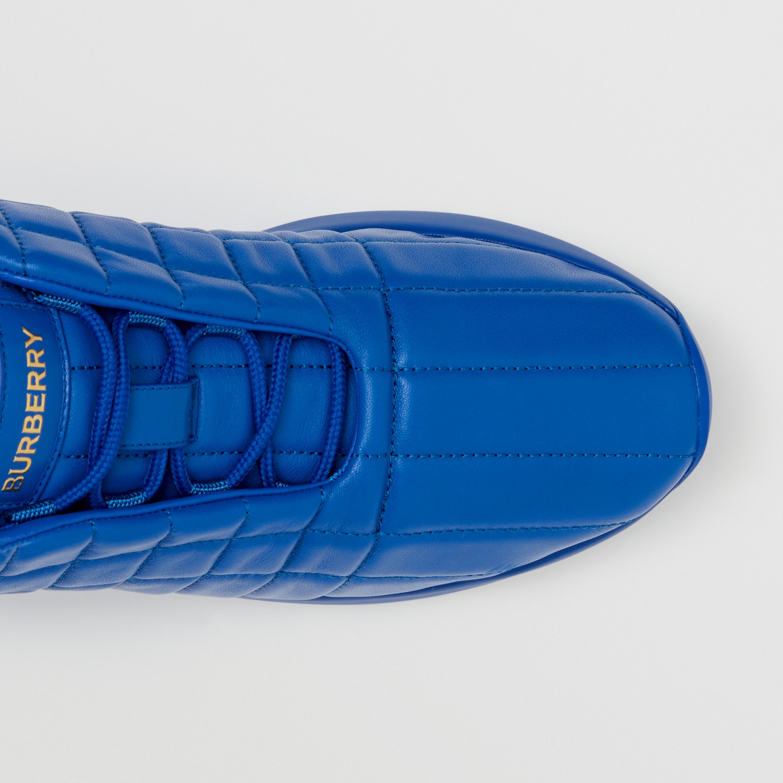 Quilted Leather Classic Sneakers in Deep Marine Blue - Women | Burberry® Official - 2