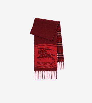 Reversible Knight Stamp Scarf Oxblood ®