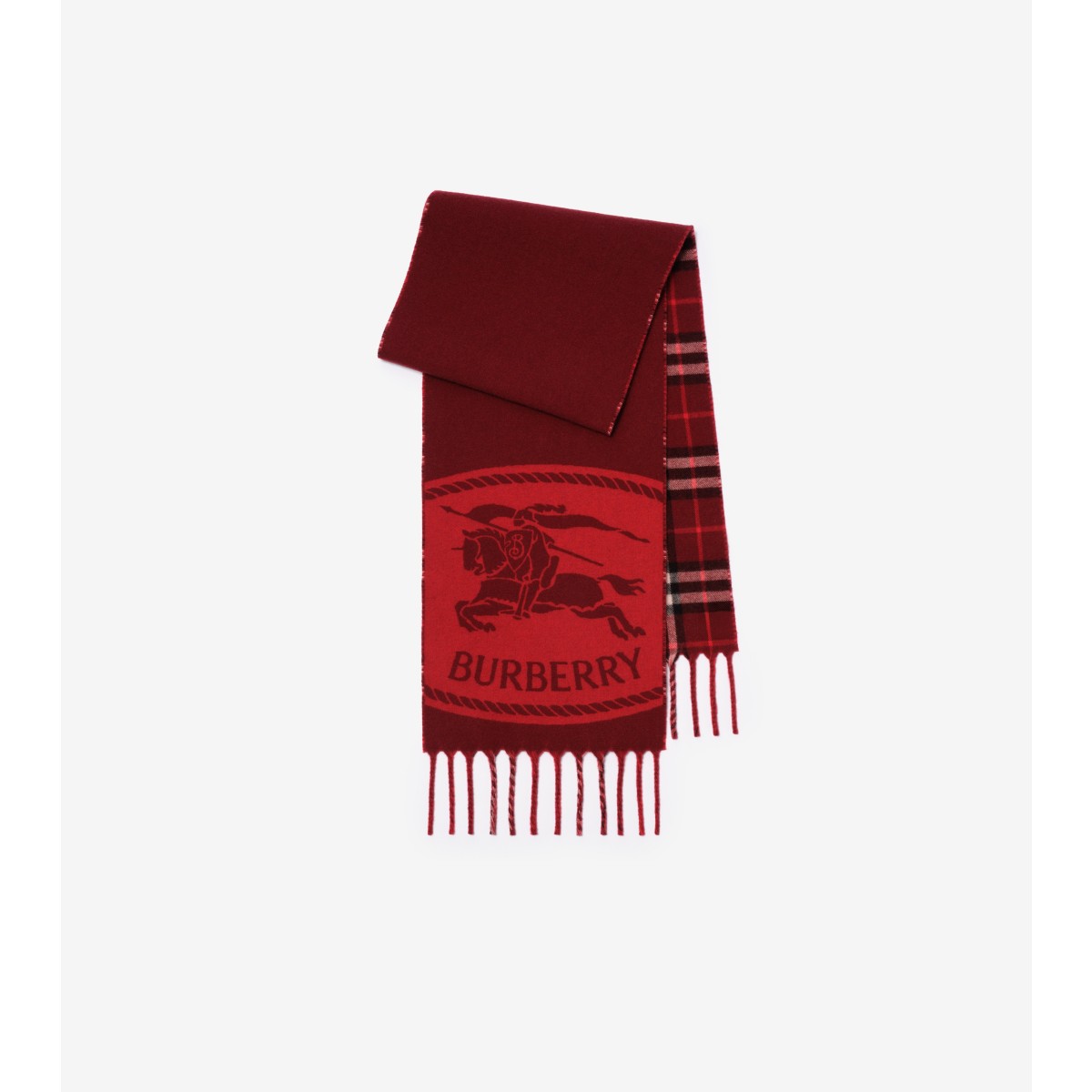  Check Reversible Knight Stamp Scarf