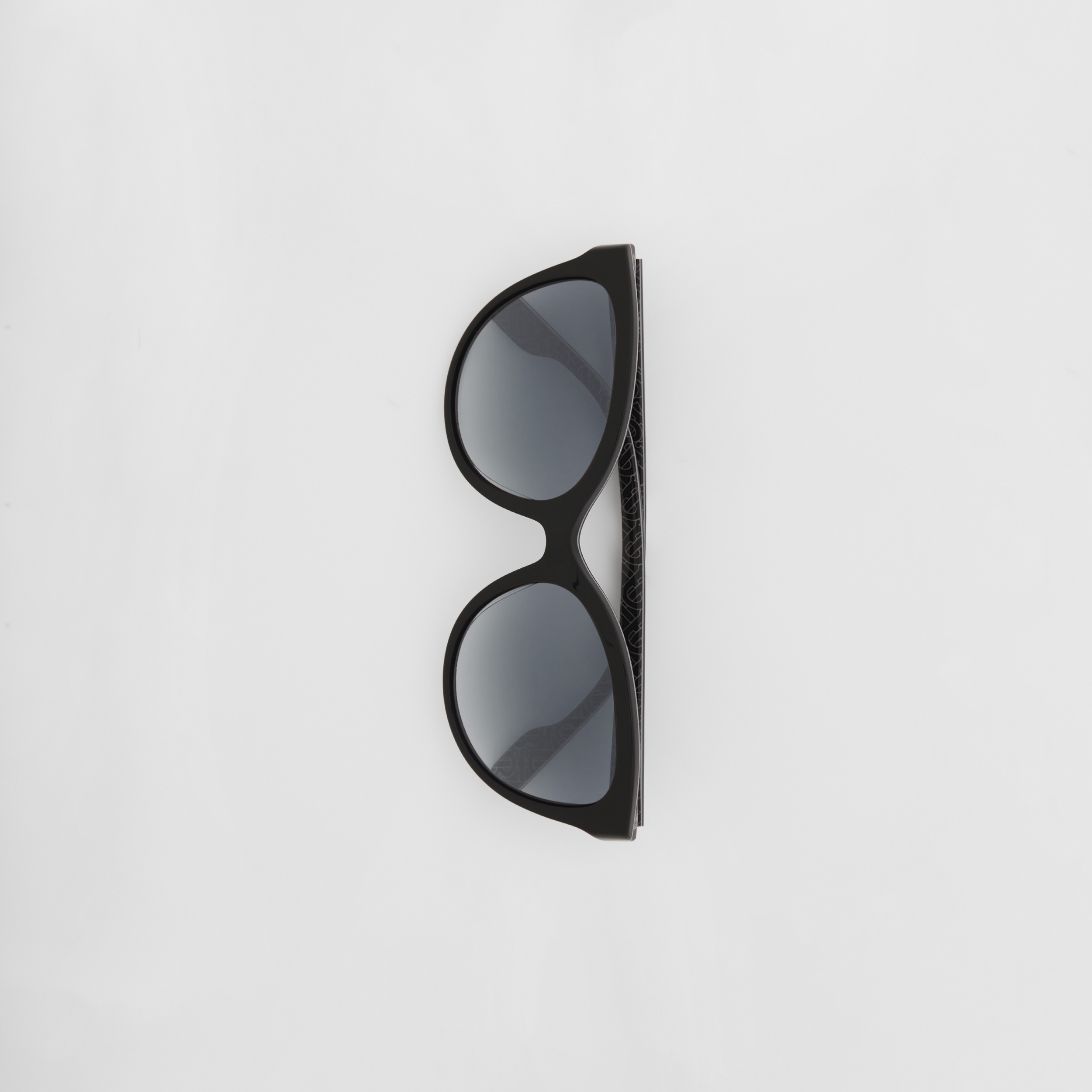 Gafas de sol con montura de ojo de gato y detalle de monogramas (Negro) - Mujer | Burberry® oficial - 4