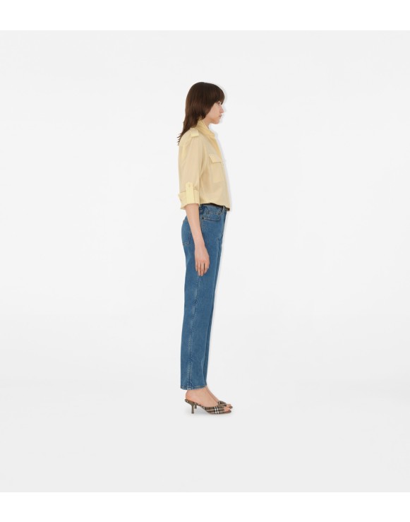 Mid-rise Straight Jeans