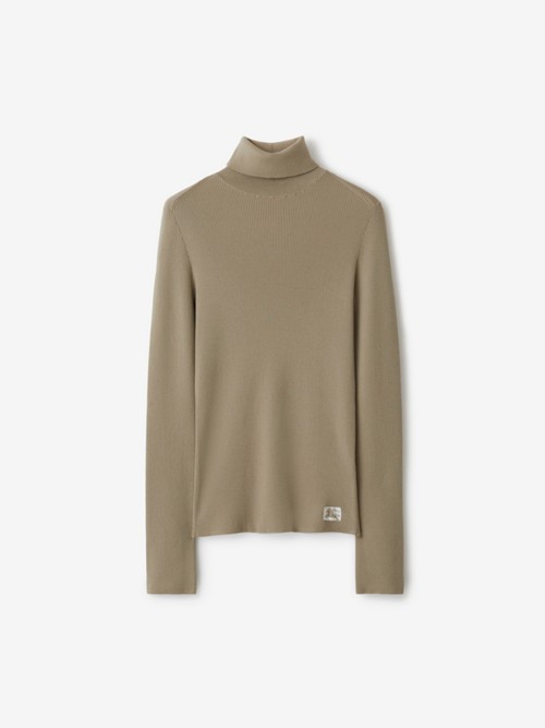 Burberry Wool Blend Sweater In Brown