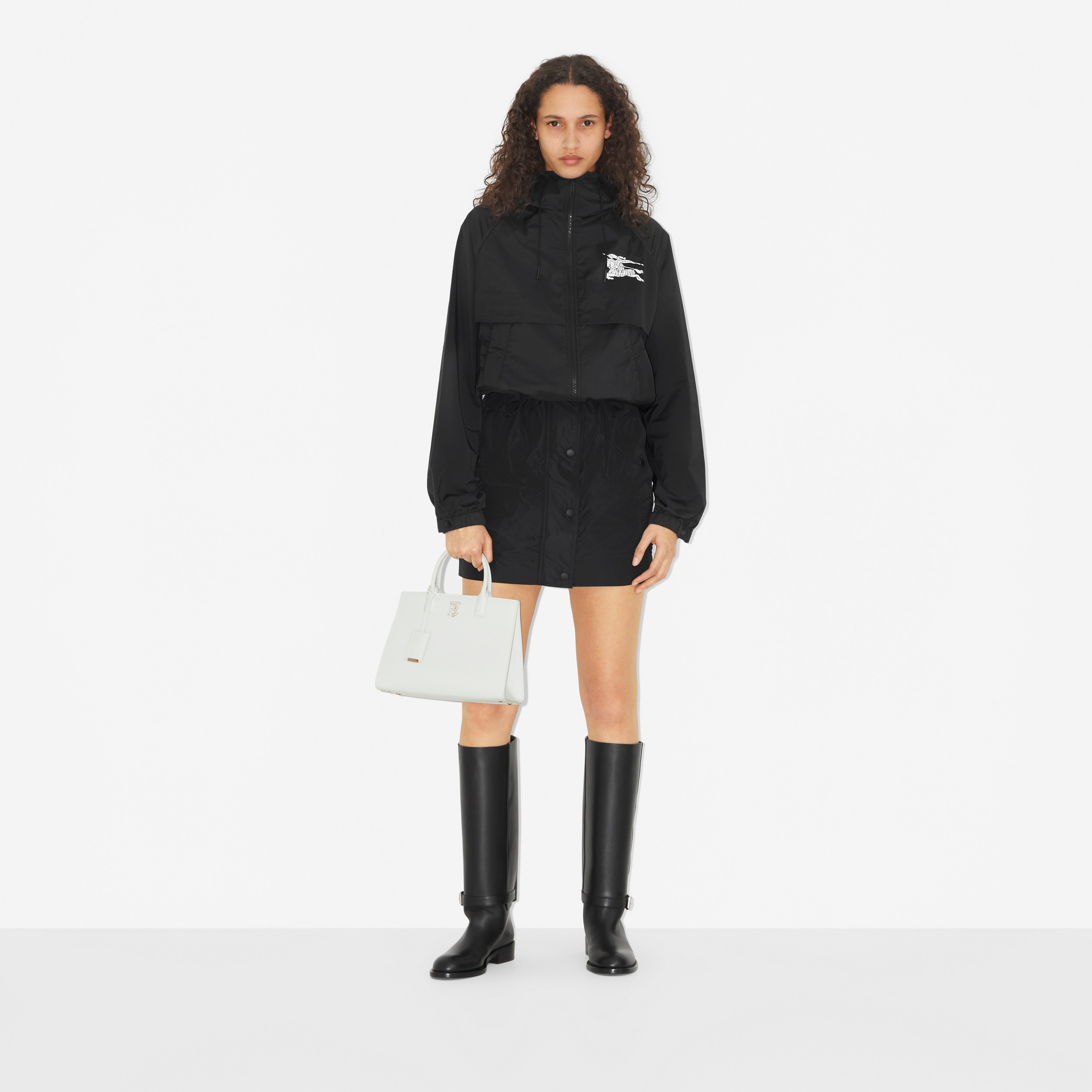 EKD Print Hooded Jacket in Black - Women | Burberry® Official - 2