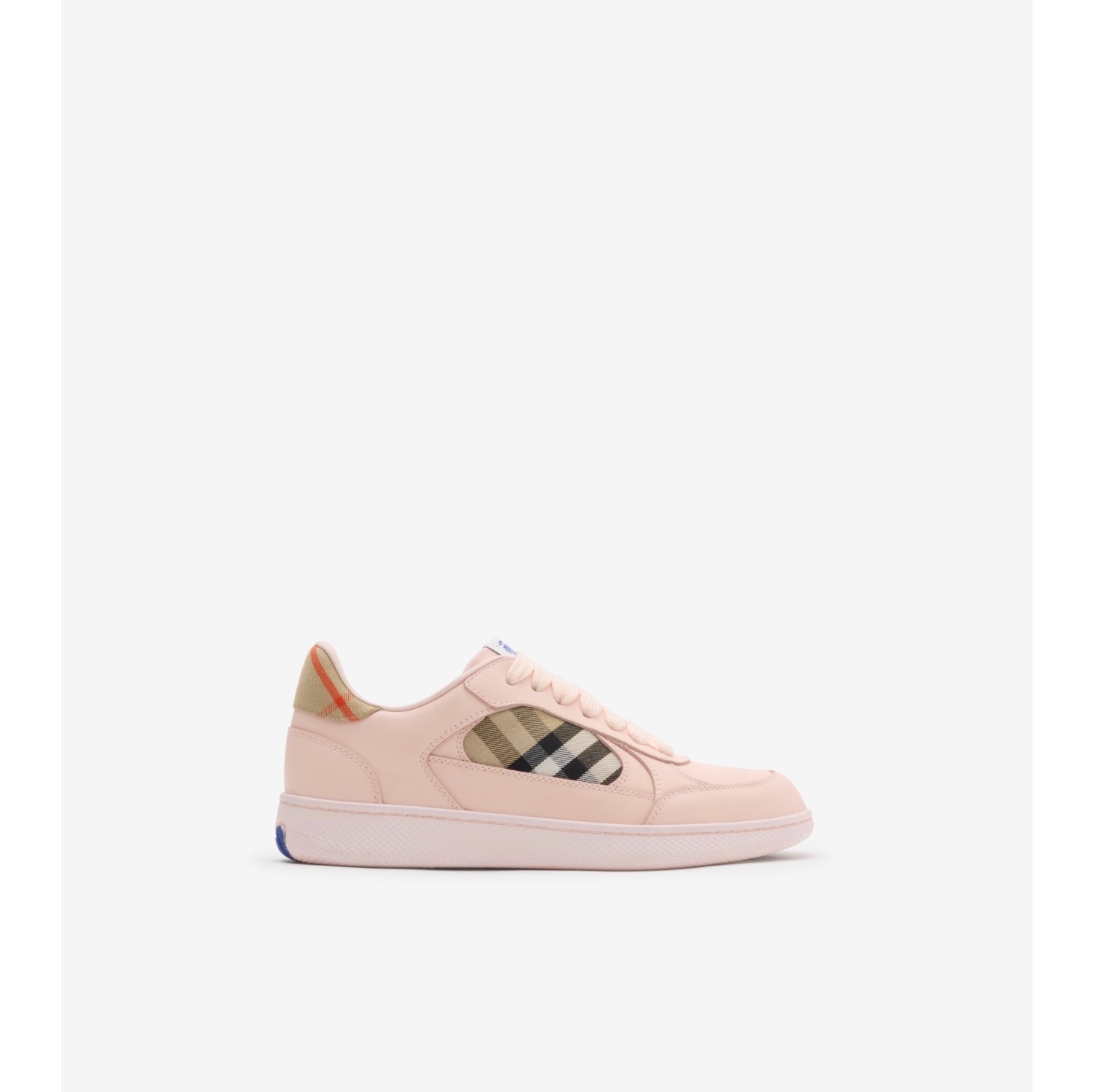 Leather and Check Terrace Sneakers​