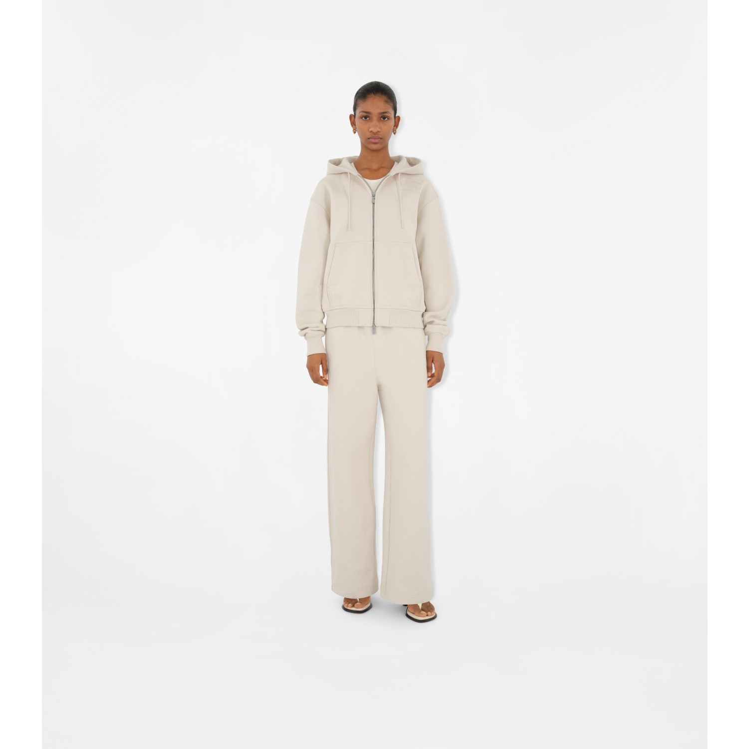 White cotton hot sale track pants