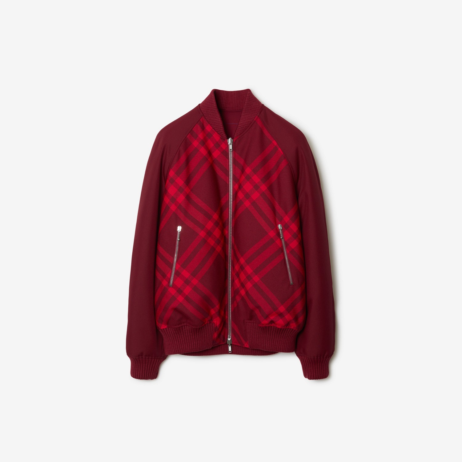 Check Reversible Bomber Jacket in Ripple - Men | Burberry® Official