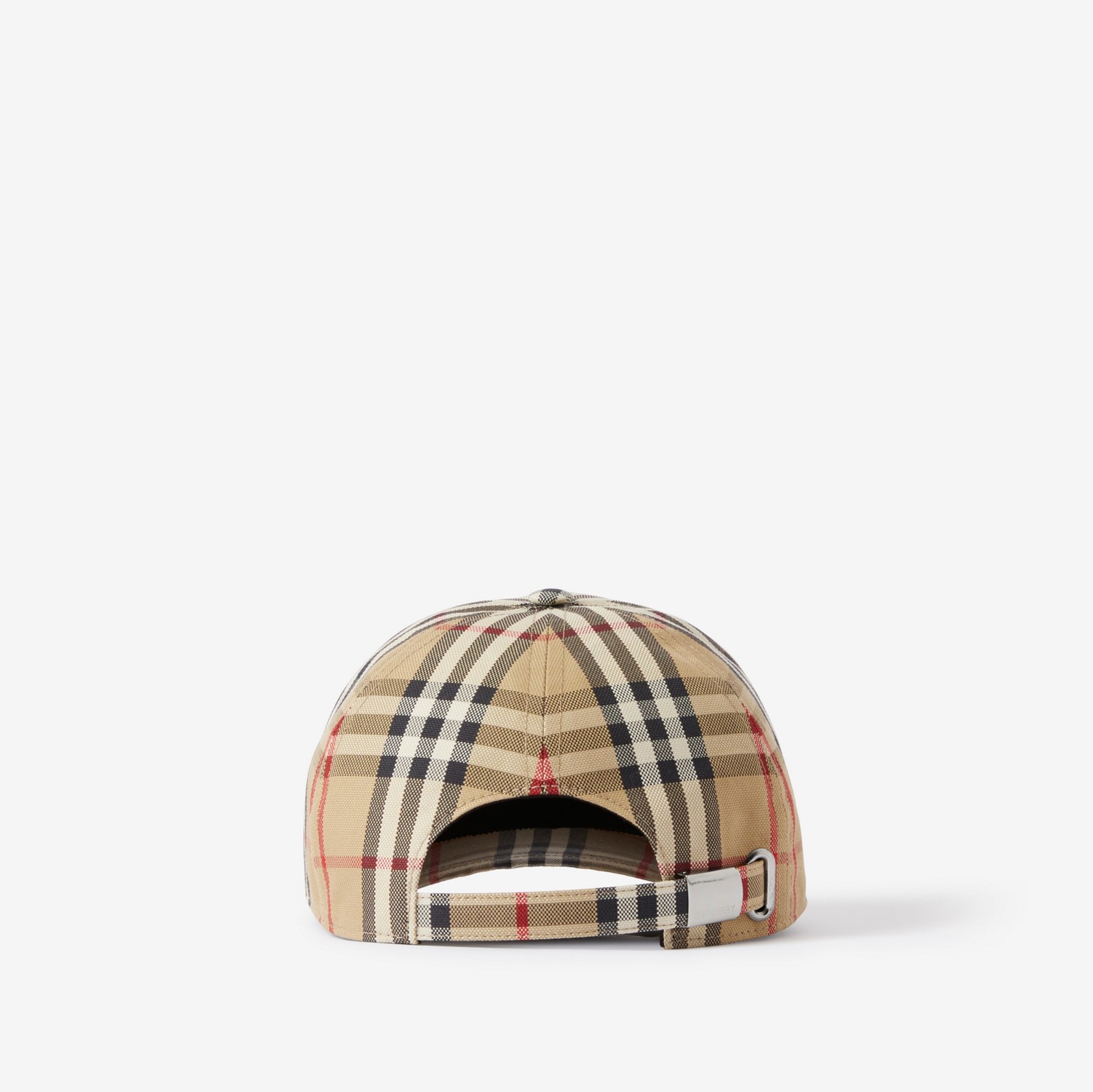 Check Cotton Baseball Cap in Archive Beige | Burberry® Official