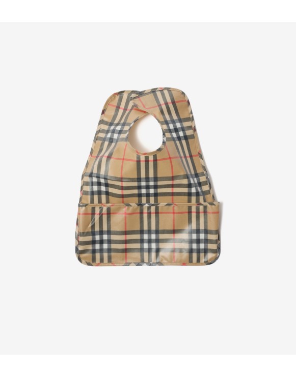 Check Coated Cotton Bib