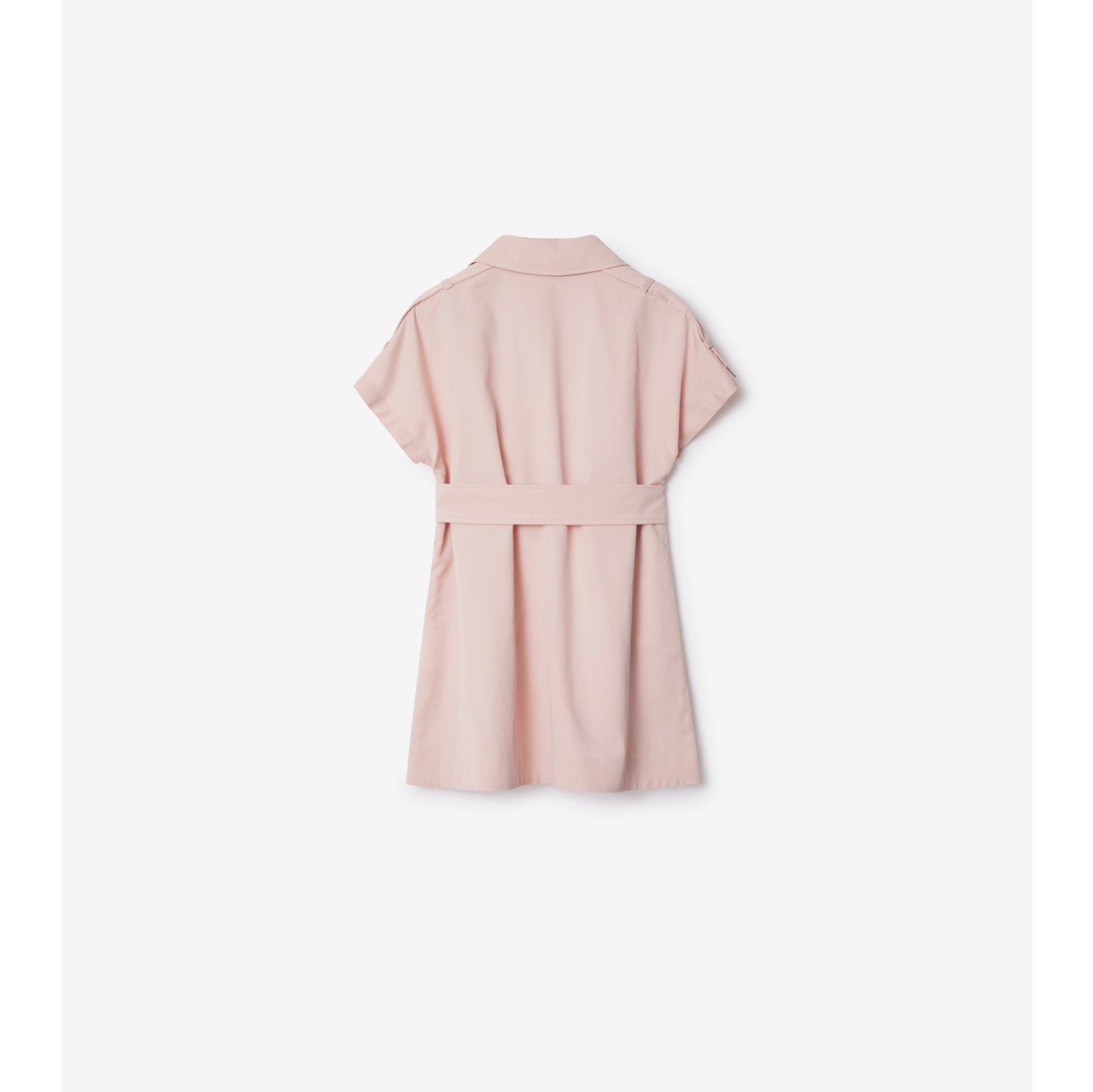 Cotton Blend Trench Dress in Apricot pink | Burberry® Official