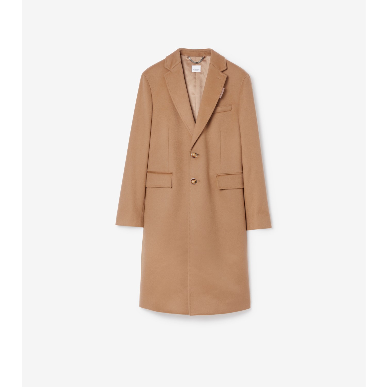 Wool Cashmere Tailored Coat in Camel - Men | Burberry® Official