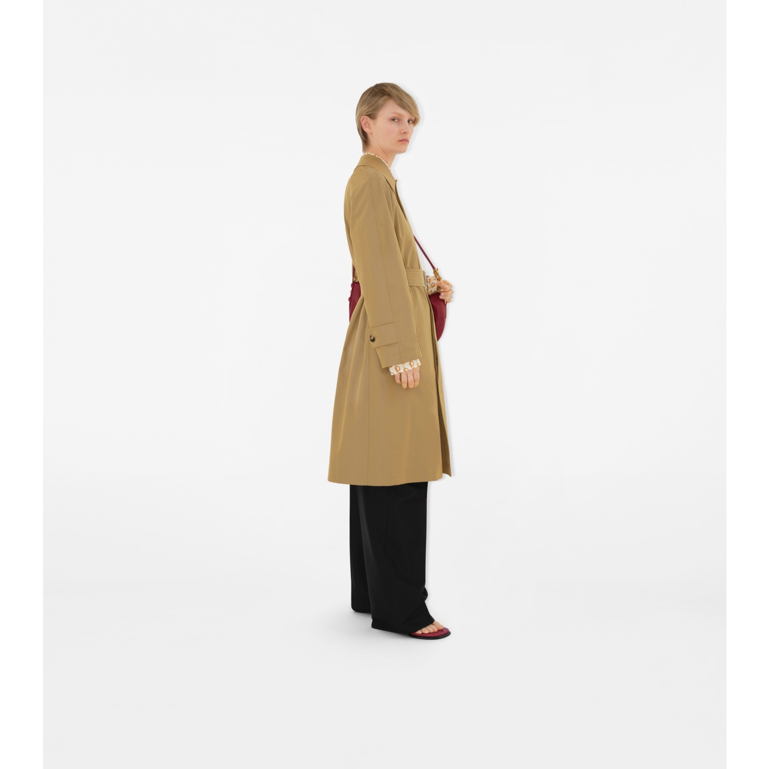 Long Gabardine Car Coat